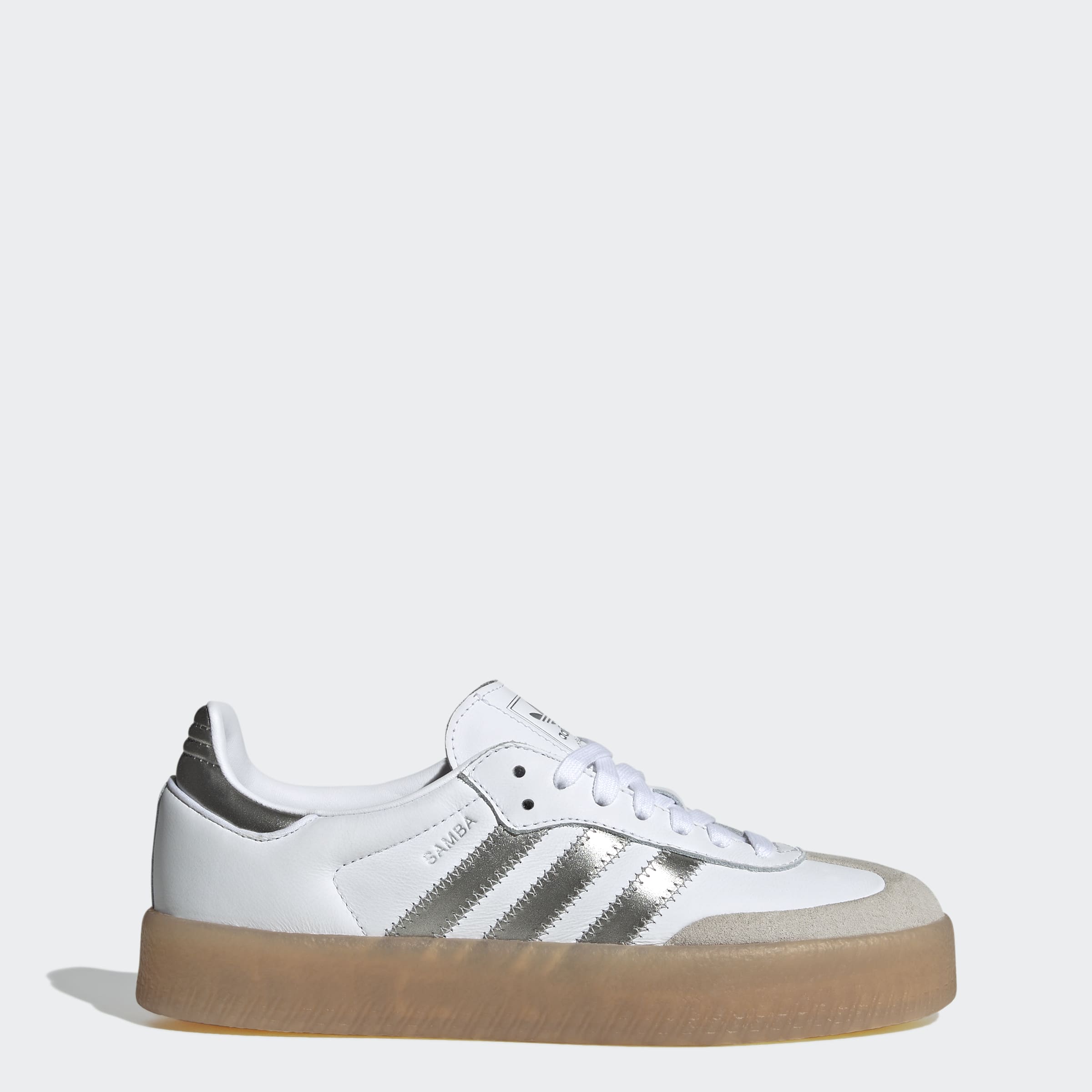Women's adidas Originals Sambae Shoes Silver Metallic / Gum