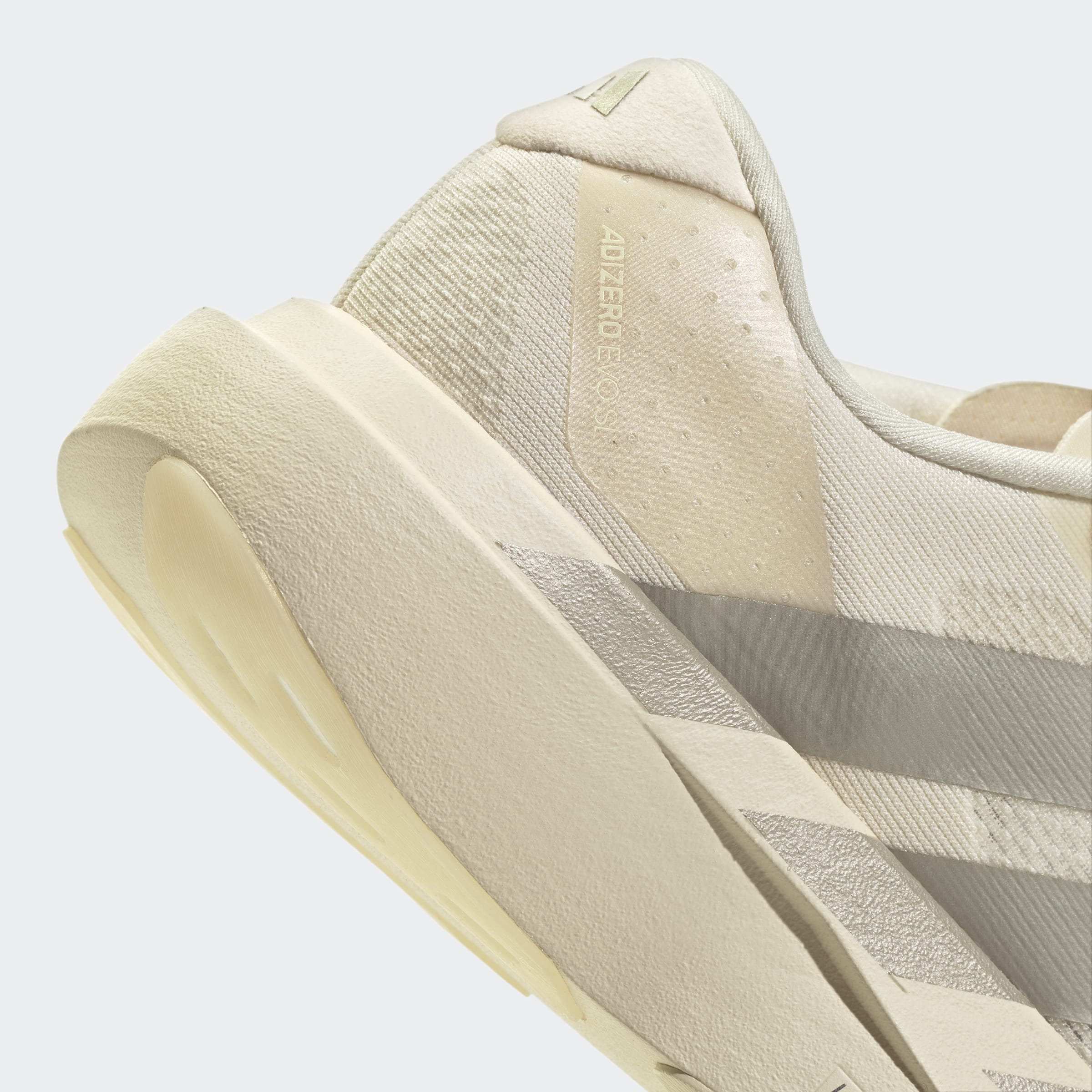 Women's adidas Running Adizero Evo SL Shoes Wonder White / Cyber Metallic