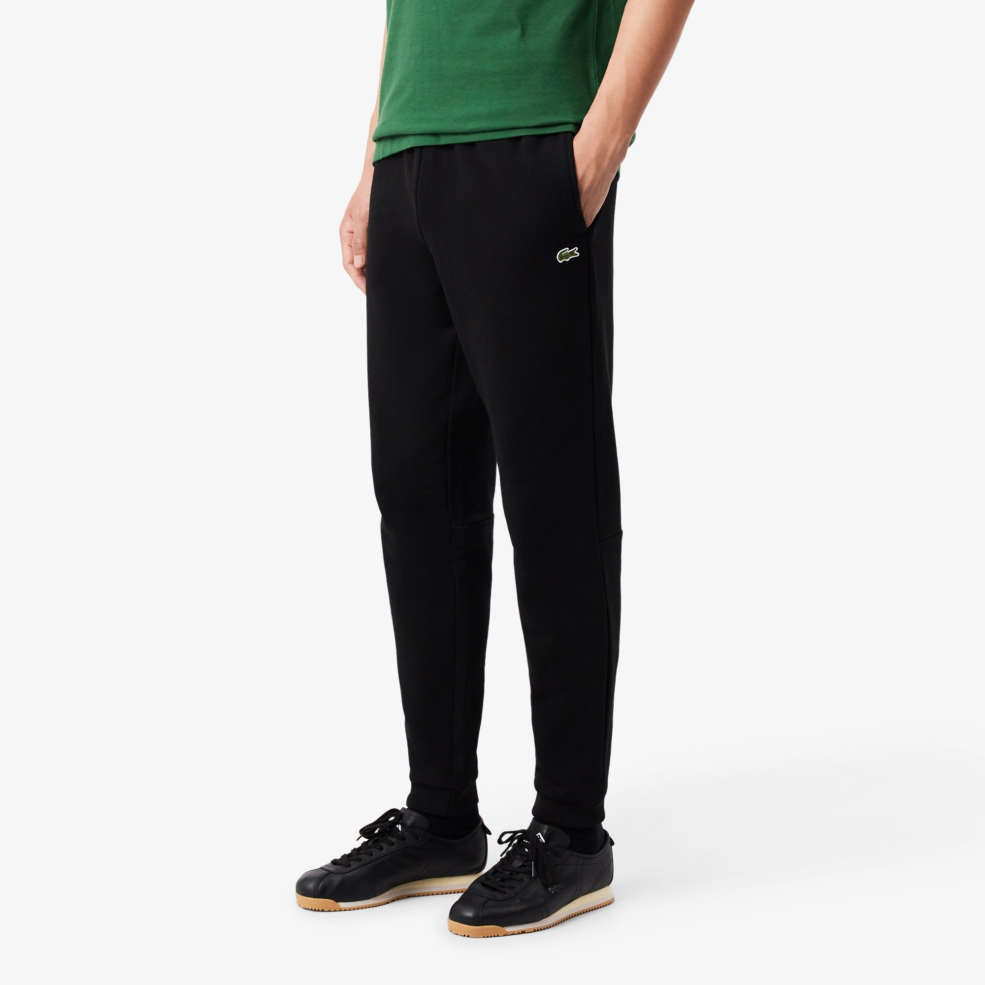 Men's Lacoste Tapered Leg Sweatpants Black
