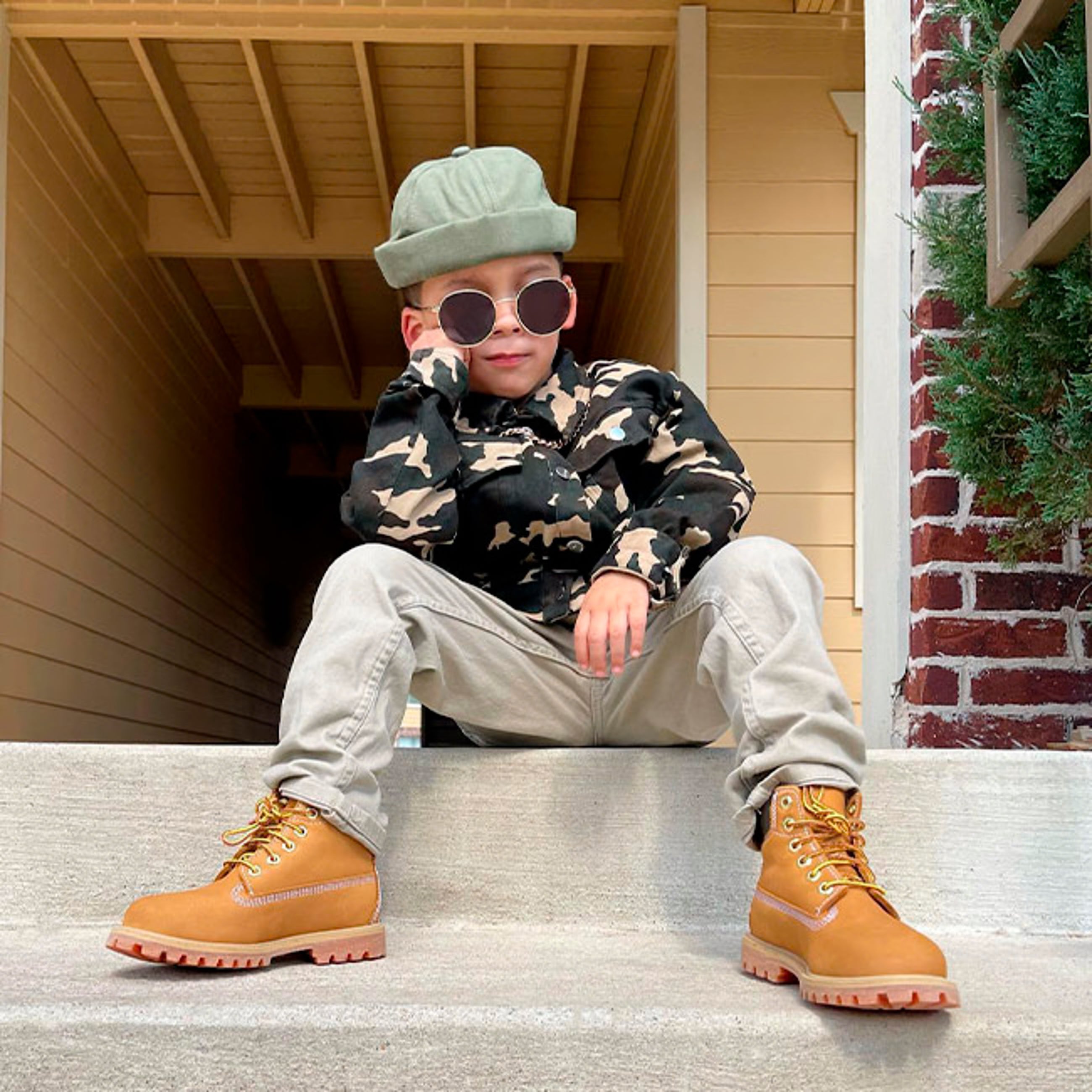 Little Kids Timberland Premium 6-Inch Waterproof Boots Wheat