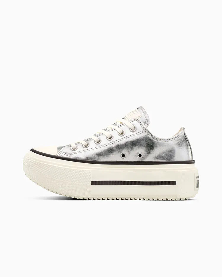 Unisex Converse Chuck Taylor All Star Lift Double Stack Ox Shoes Silver / Egret