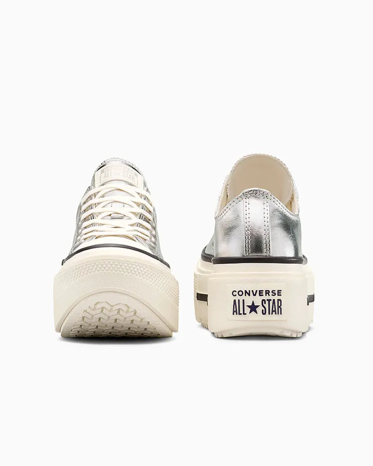 Unisex Converse Chuck Taylor All Star Lift Double Stack Ox Shoes Silver / Egret