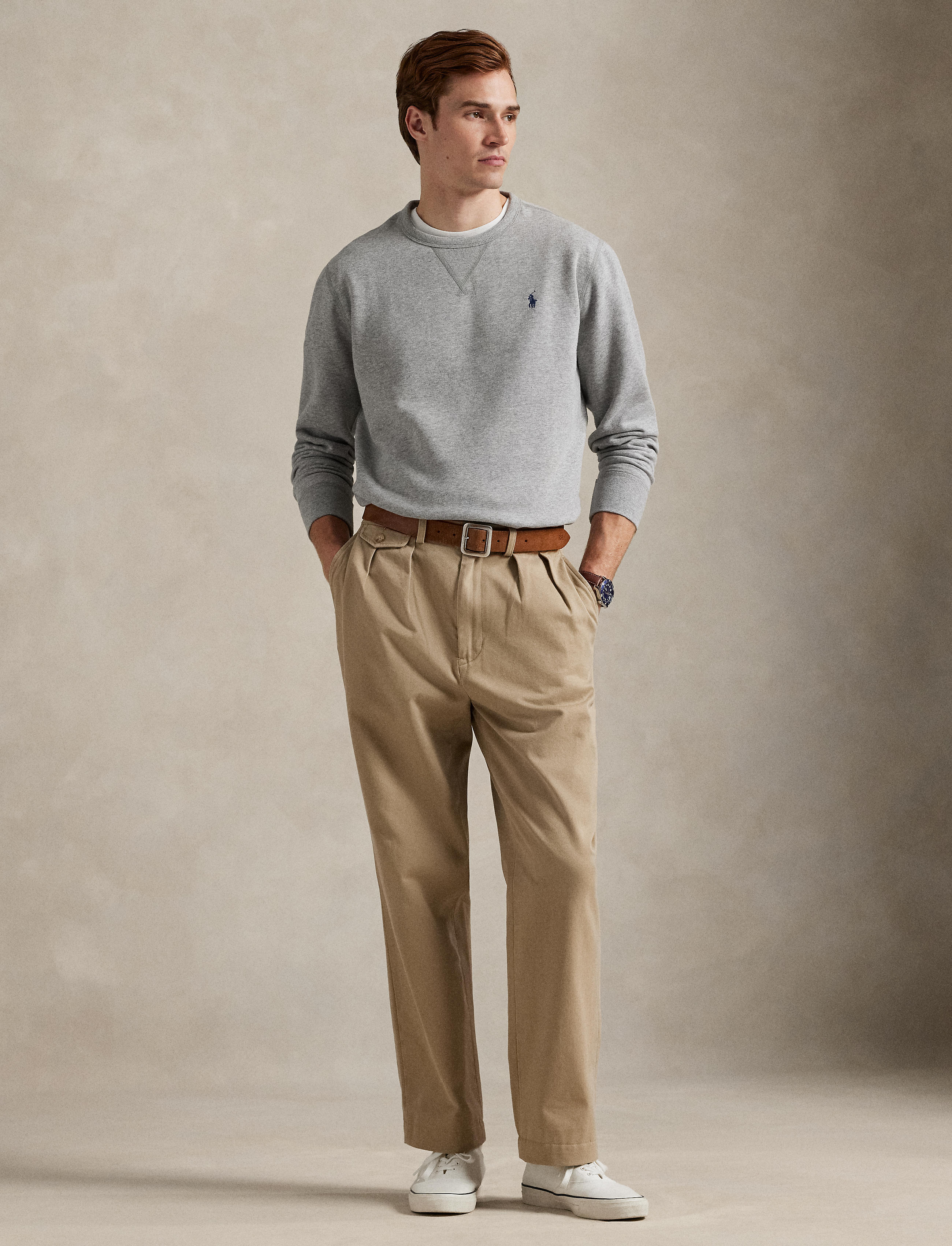 Men's Polo Ralph Lauren The RL Fleece Sweatshirt Andover Heather