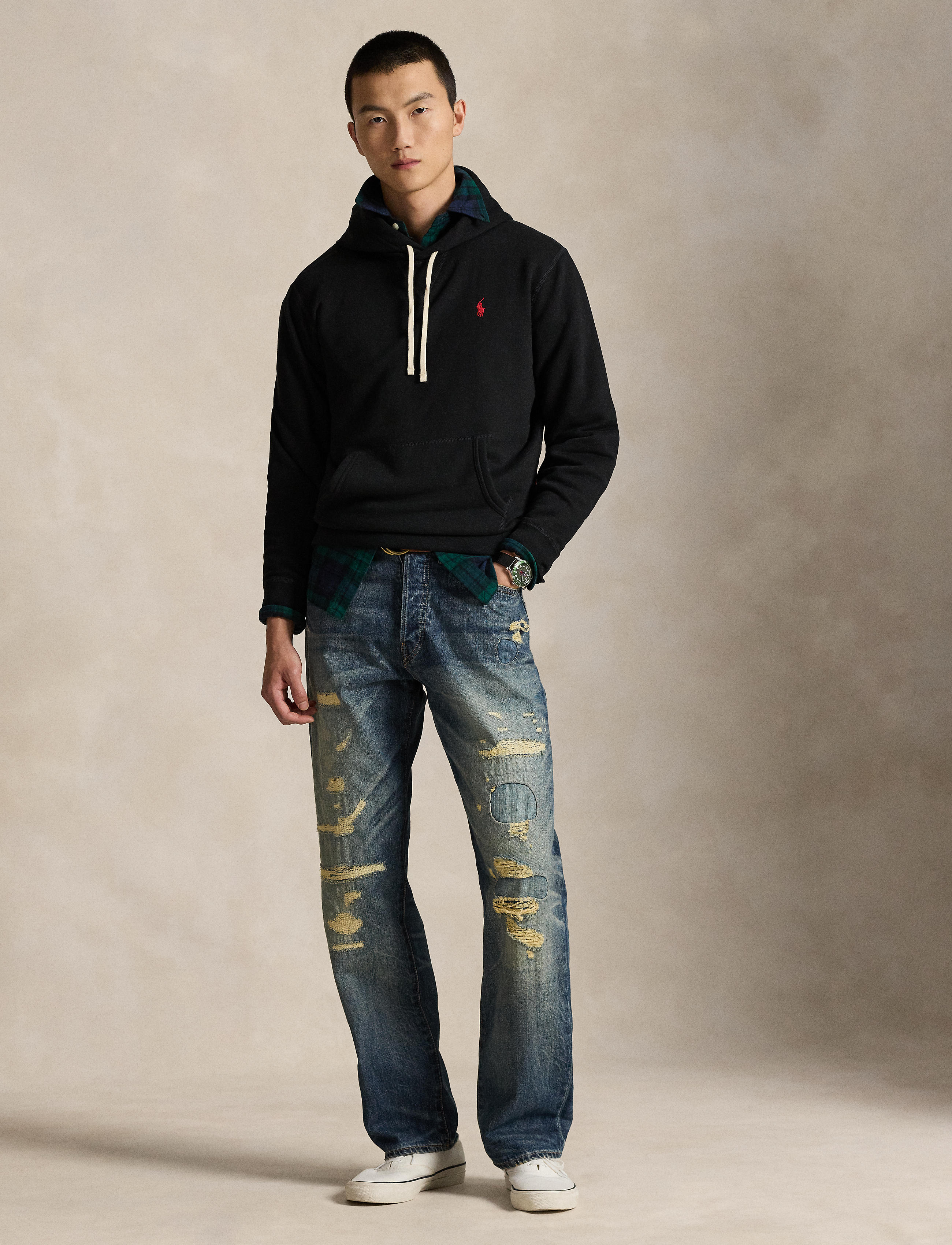 Men's Polo Ralph Lauren The RL Fleece Hoodie Black