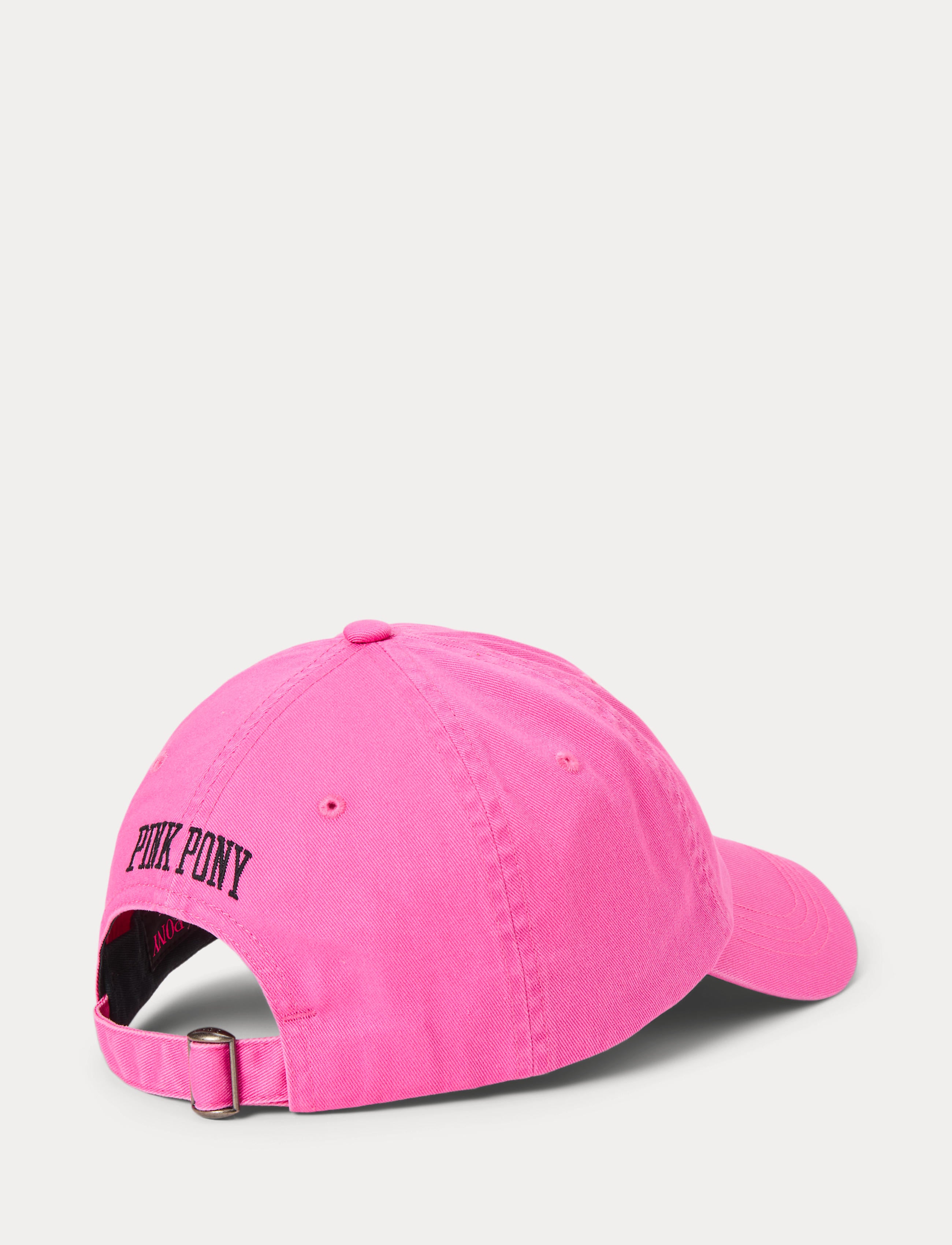 Unisex Polo Ralph Lauren Pink Pony Twill Ball Cap Baja Pink