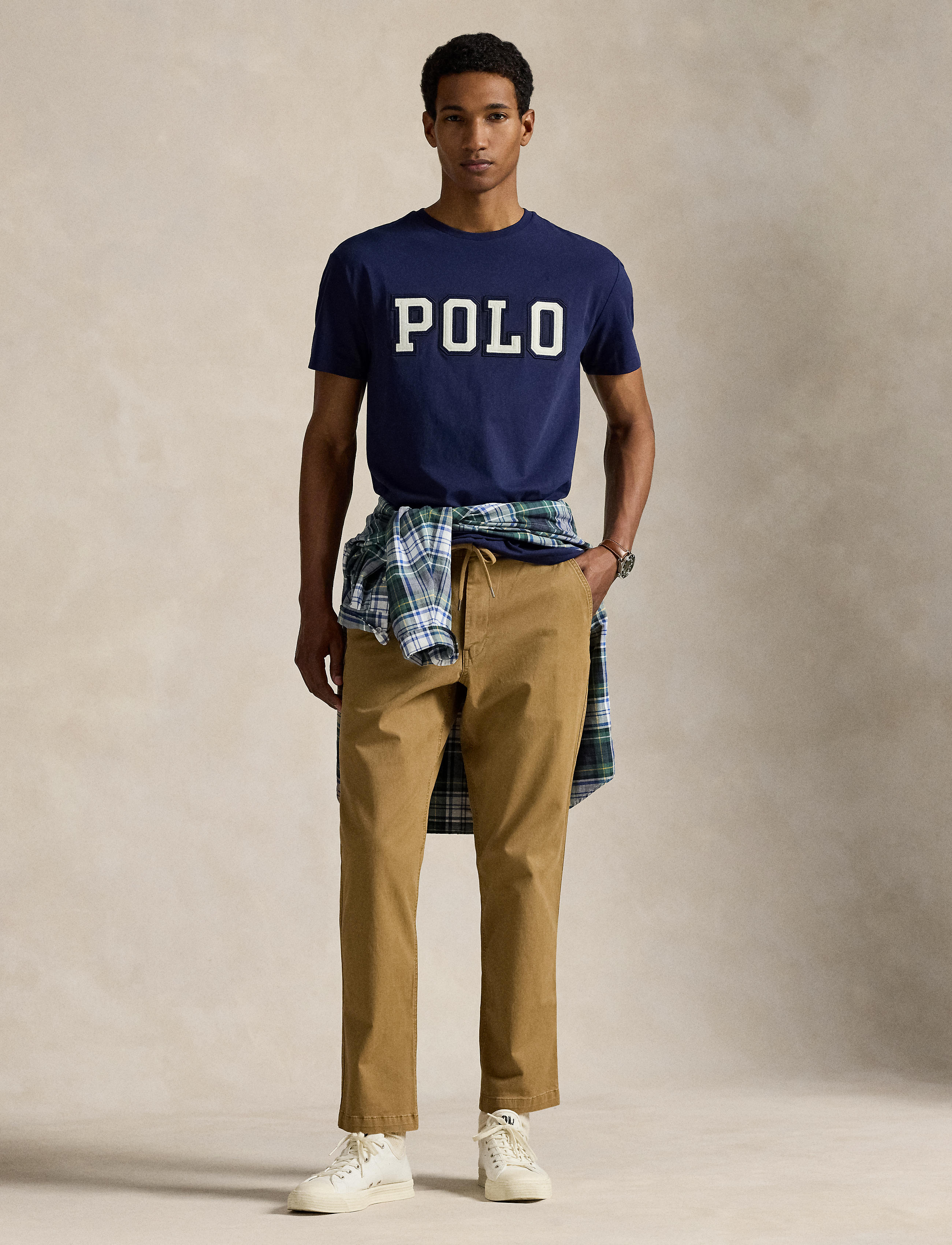 Men's Polo Ralph Lauren Classic Fit Logo Jersey T-Shirt Newport Navy