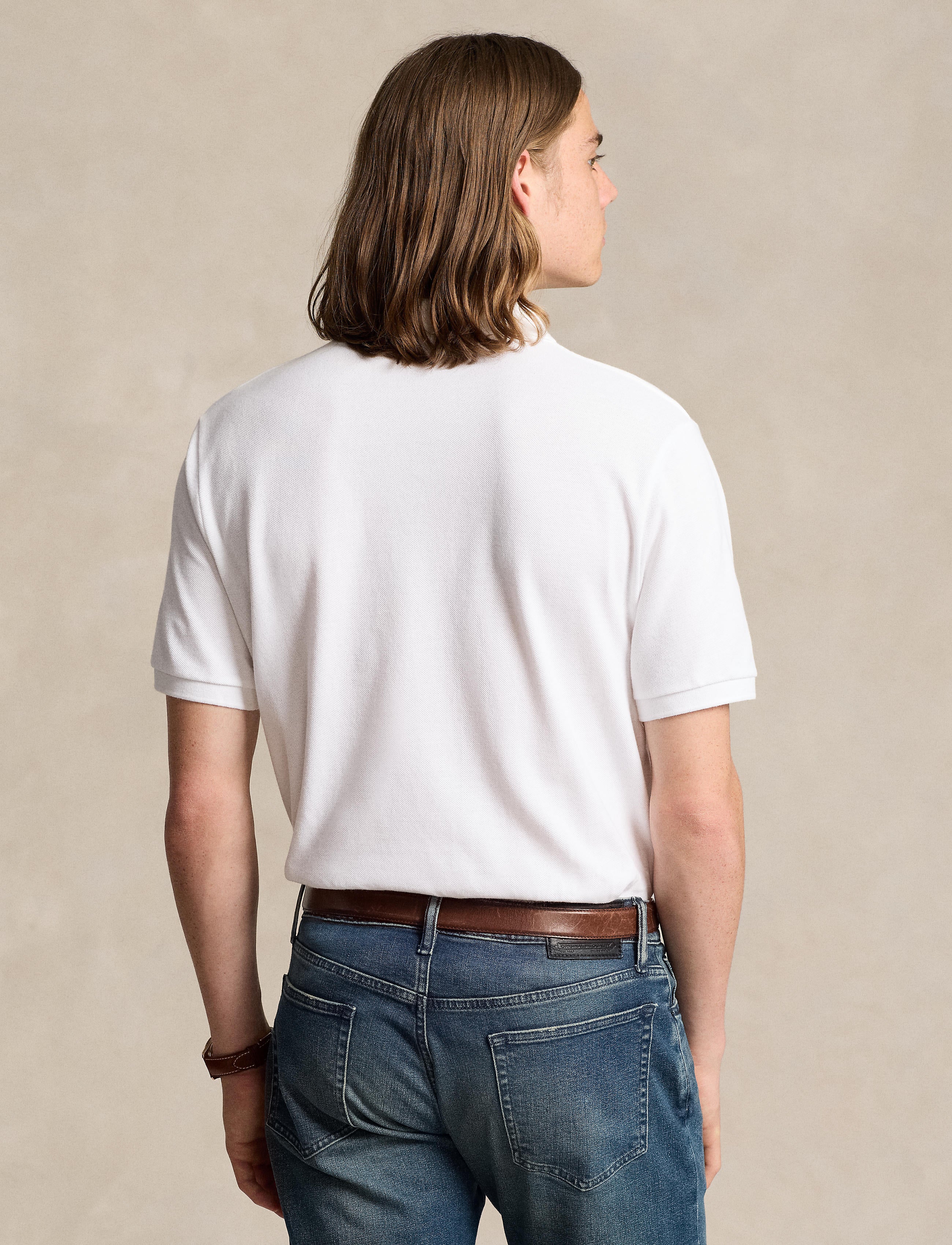 Men's Polo Ralph Lauren Iconic Mesh Polo Shirt White