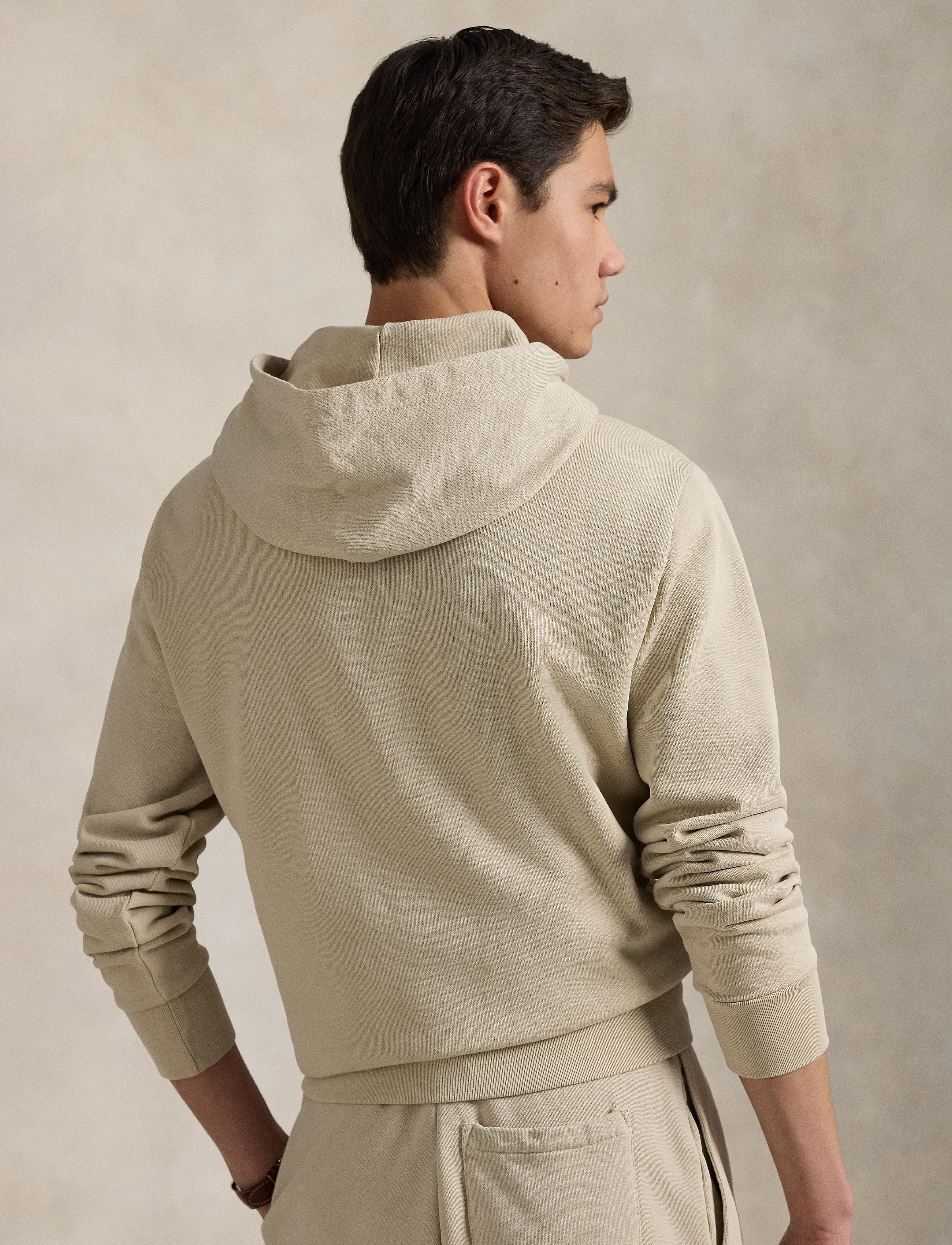 Men's Polo Ralph Lauren Loopback Fleece Hoodie Stoneware Grey