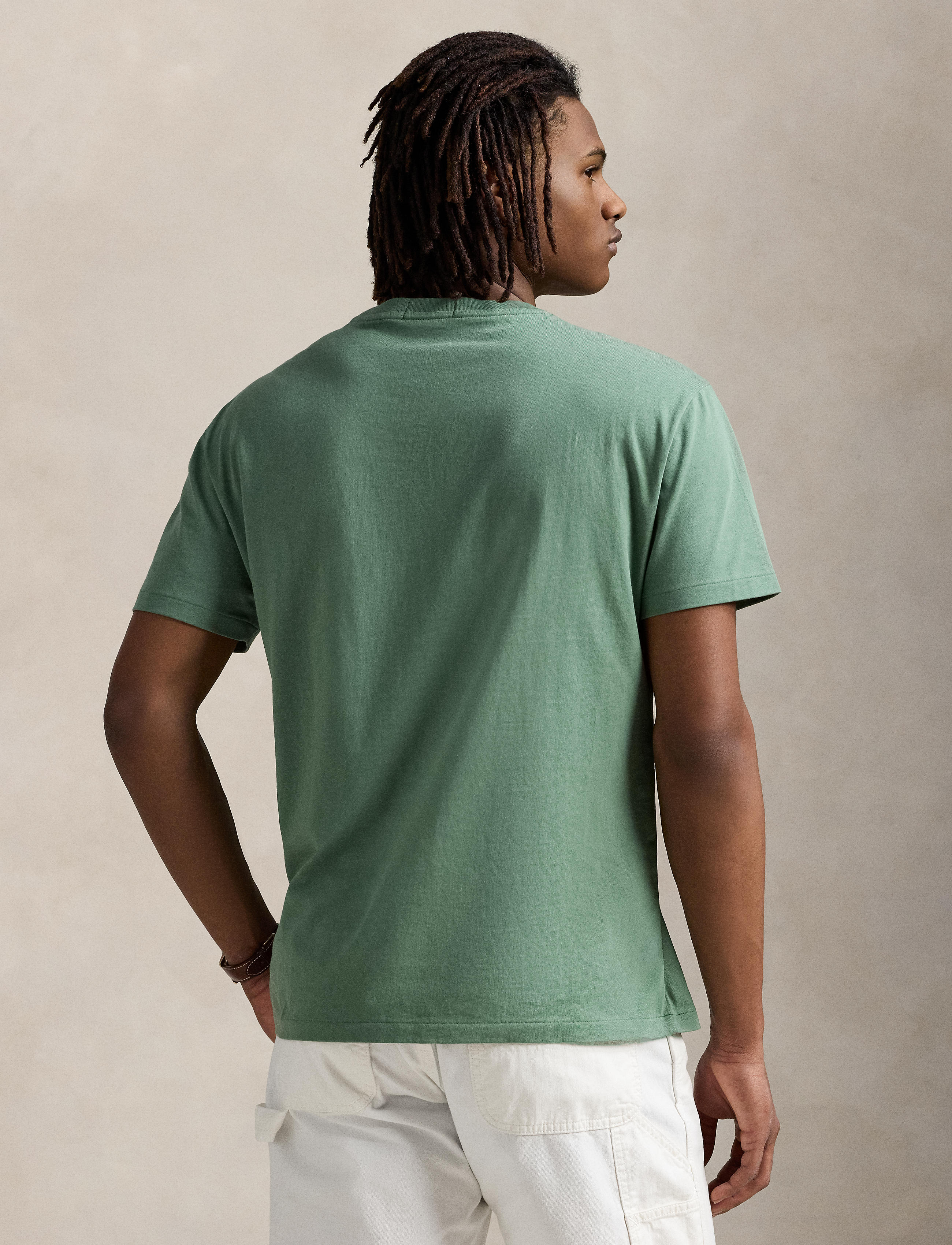 Unisex Polo Ralph Lauren Classic Fit Logo Jersey T-Shirt Fatigue