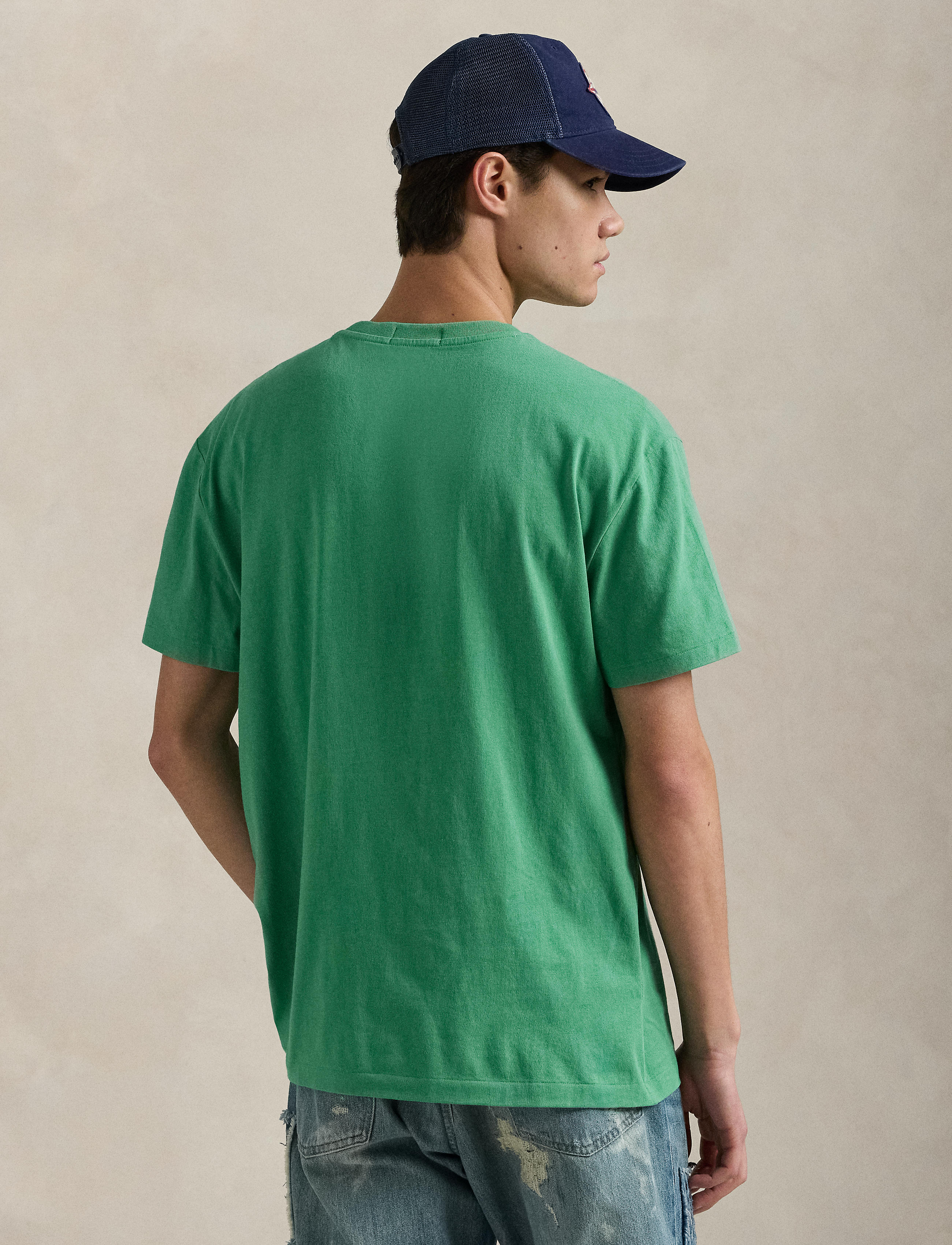 Men's Polo Ralph Lauren Classic Fit Polo Bear Jersey T-Shirt Raft Green