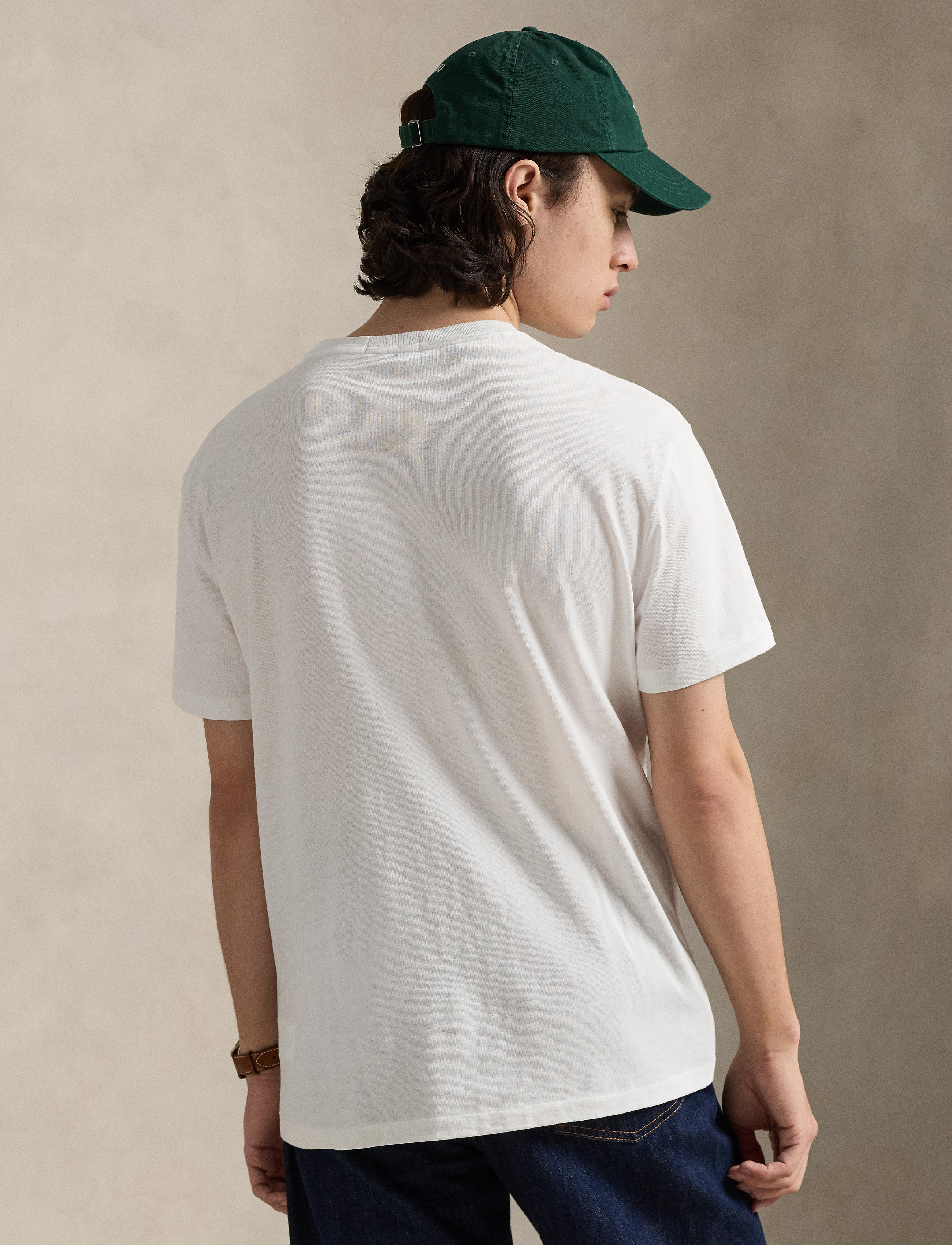 Men's Polo Ralph Lauren Classic Fit Jersey NYC Graphic T-Shirt White