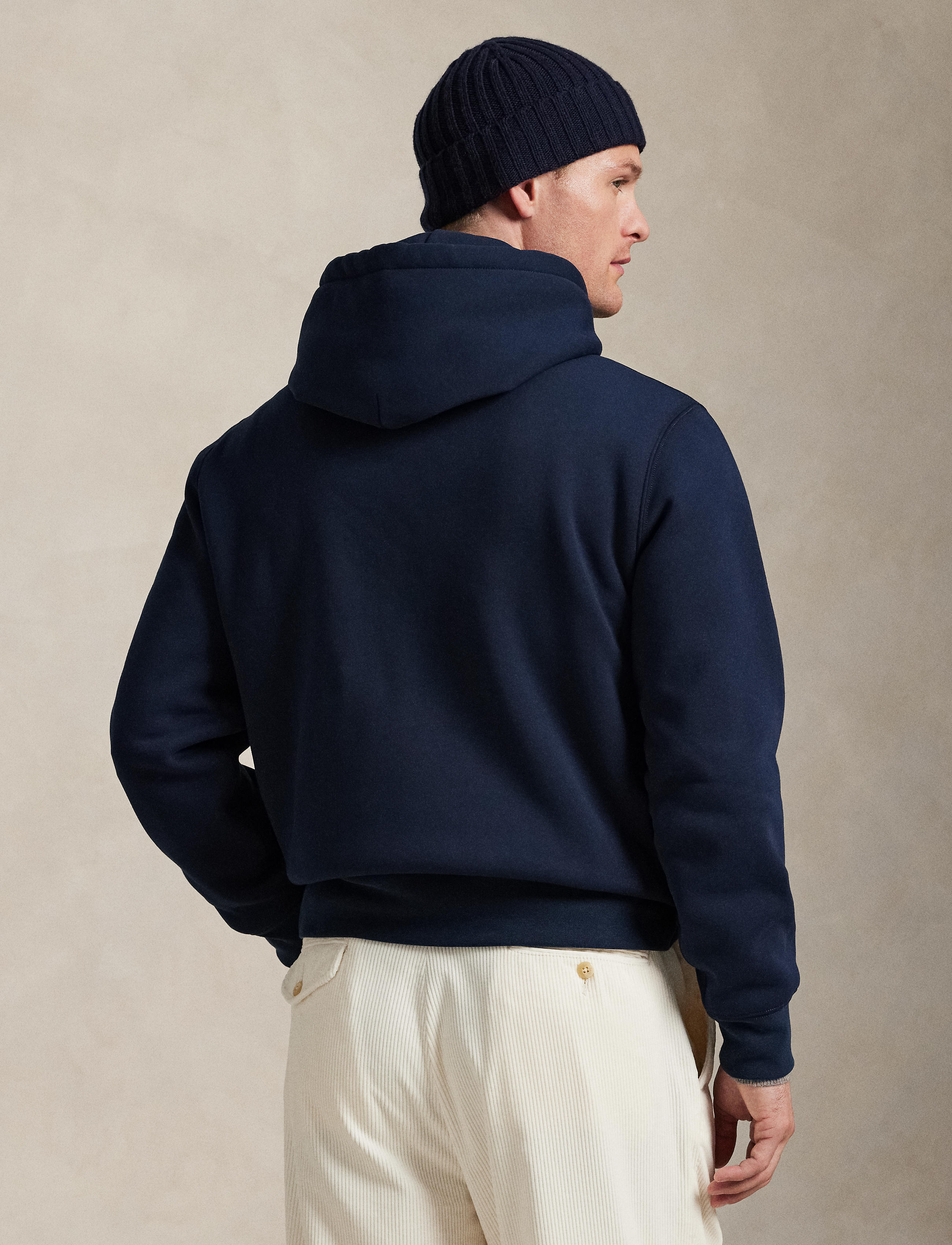 Men's Polo Ralph Lauren Pullover Hoodie Ski Bear Navy