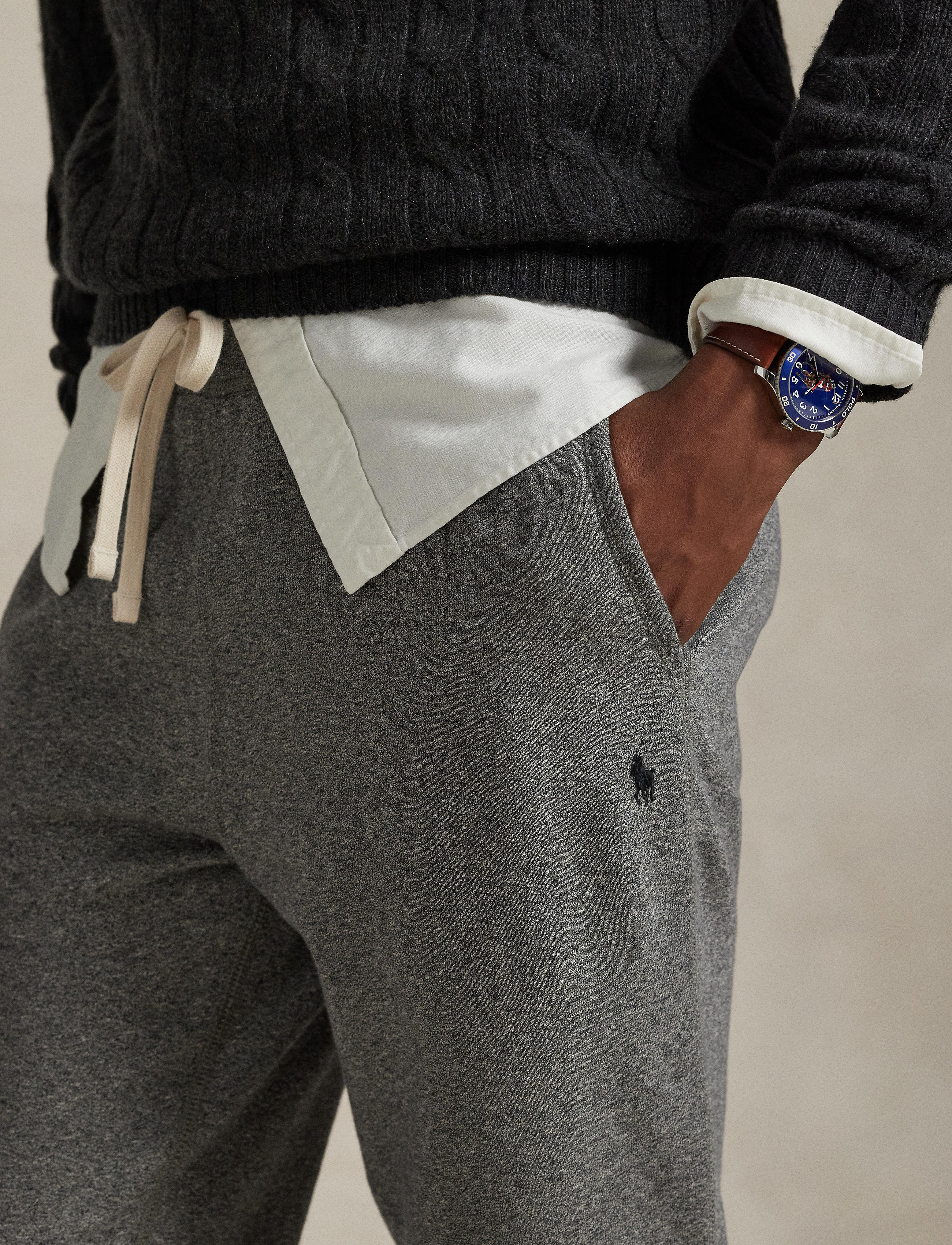 Men's Polo Ralph Lauren Fleece Sweatpant Ash Grey Heather