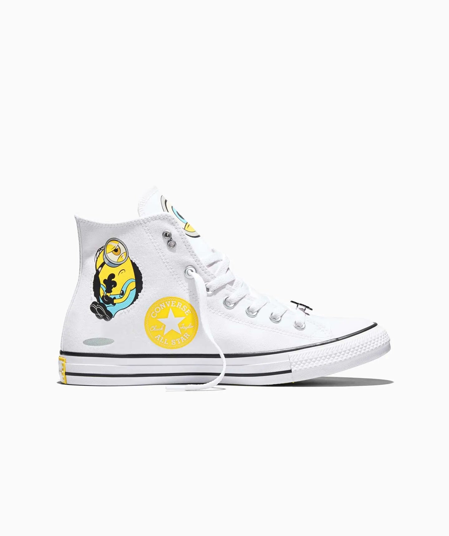 Unisex Converse Chuck Taylor All Star Minions 3 Hi Shoes White / Yellow
