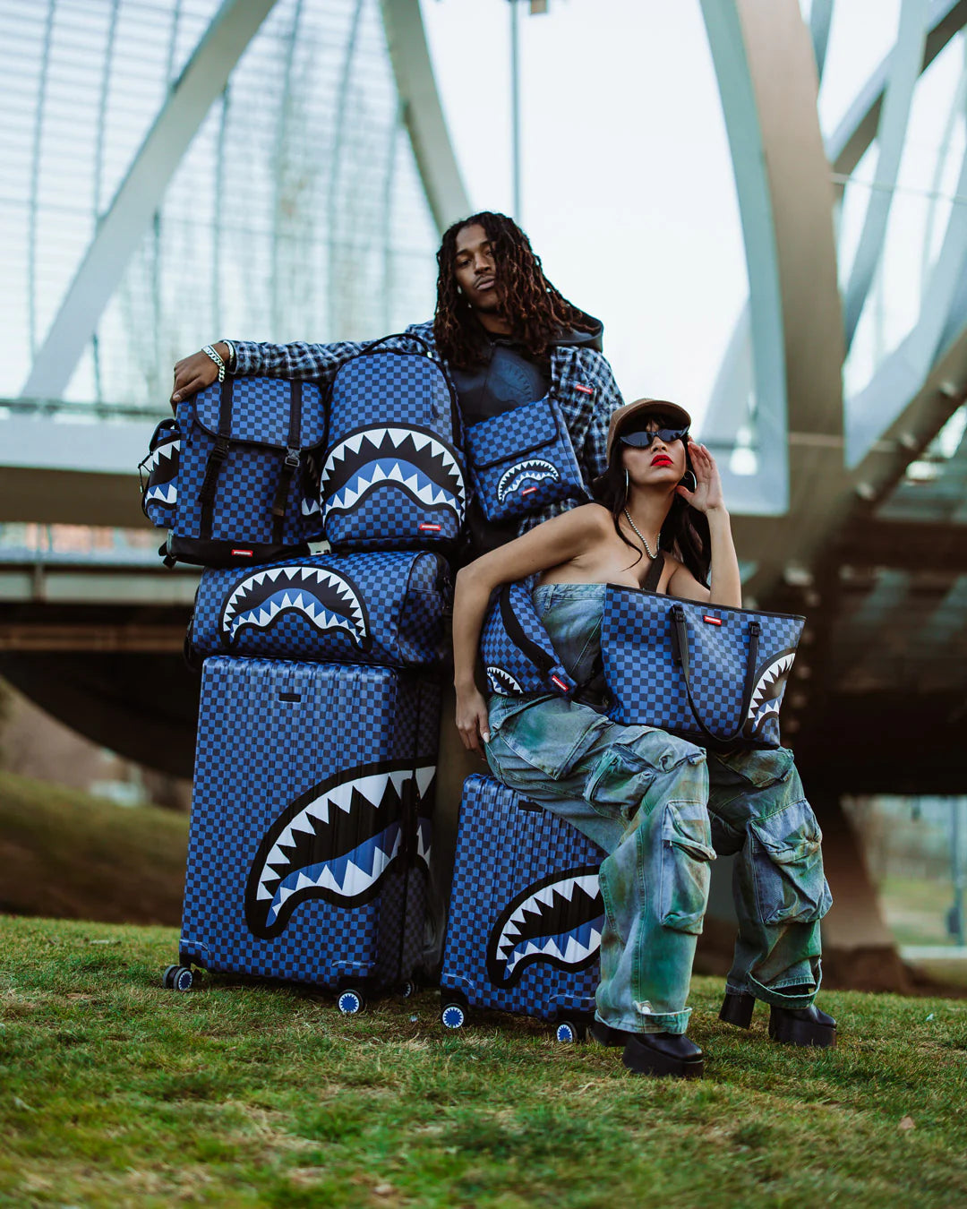 Sprayground Midnight Magic Sharks in Paris Savvy Crossbody