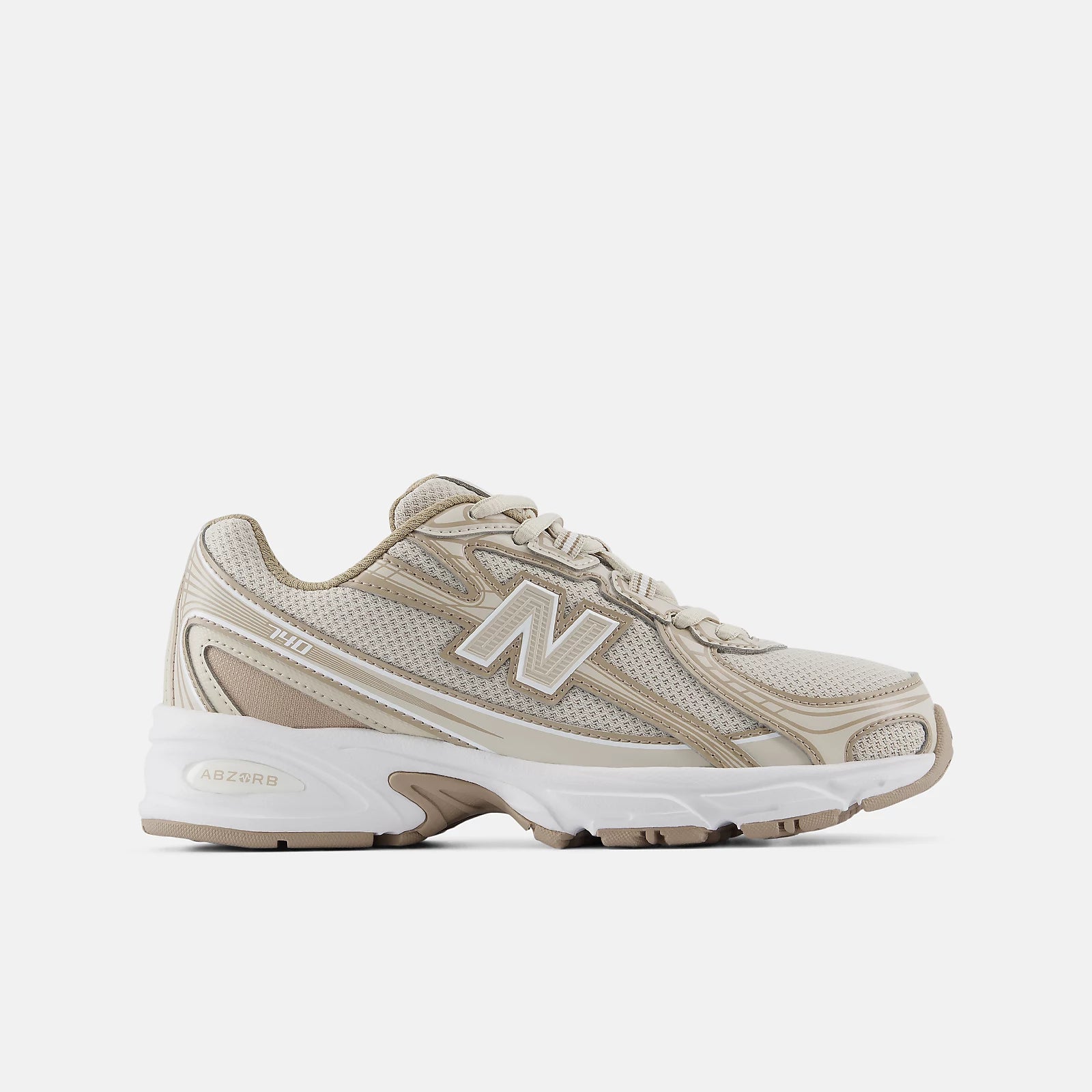 Big Kids New Balance 740 Shoes Timberwolf/Driftwood