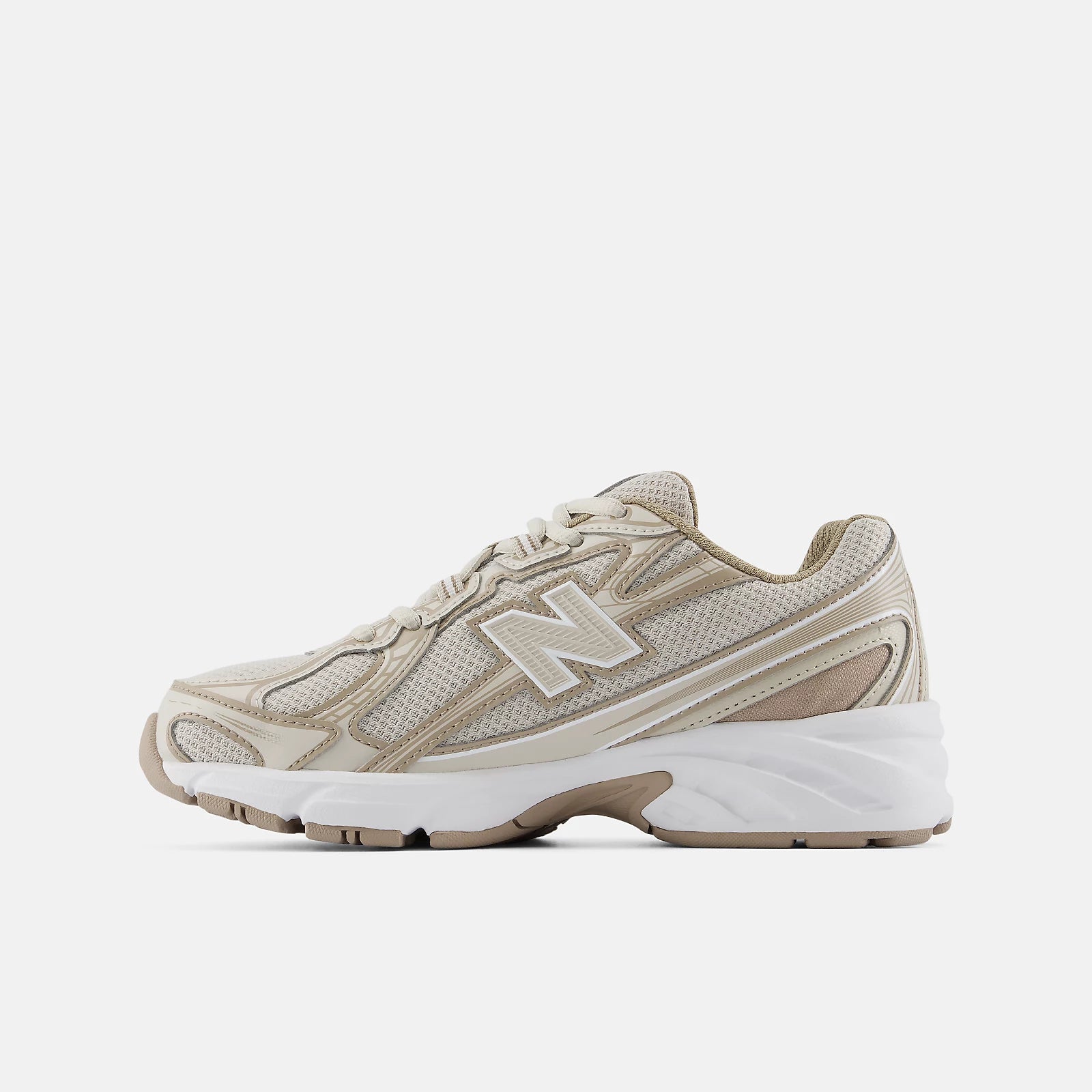 Big Kids New Balance 740 Shoes Timberwolf/Driftwood