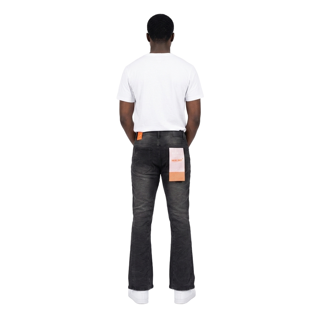 MAXWELL | Studded Bootcut Jeans in Black