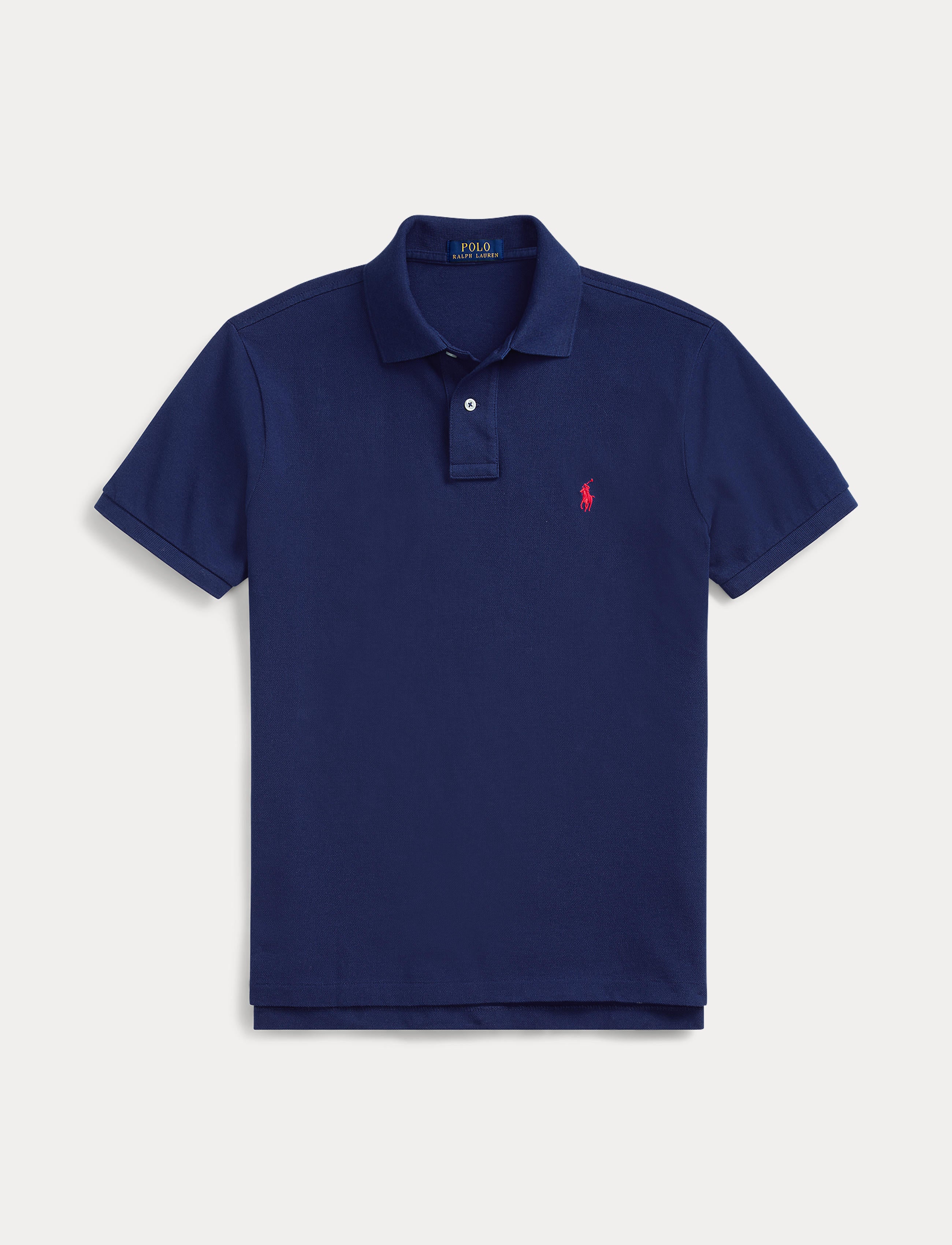 Men's Polo Ralph Lauren Iconic Mesh Polo Shirt Newport Navy / Red