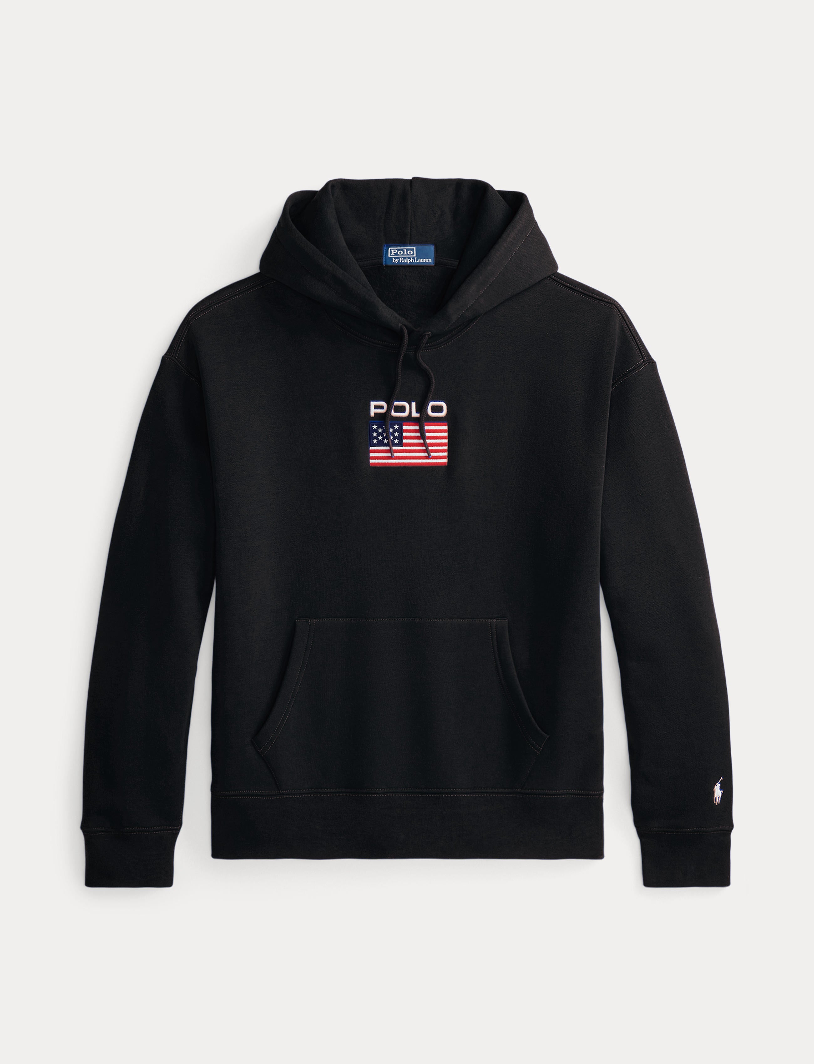Men's Polo Ralph Lauren Flag Fleece Hoodie Black