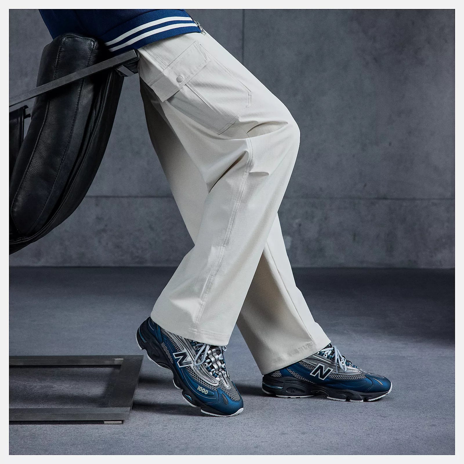 Men's New Balance 1000 Shoes Deep Ocean / Dark Silver Metallic