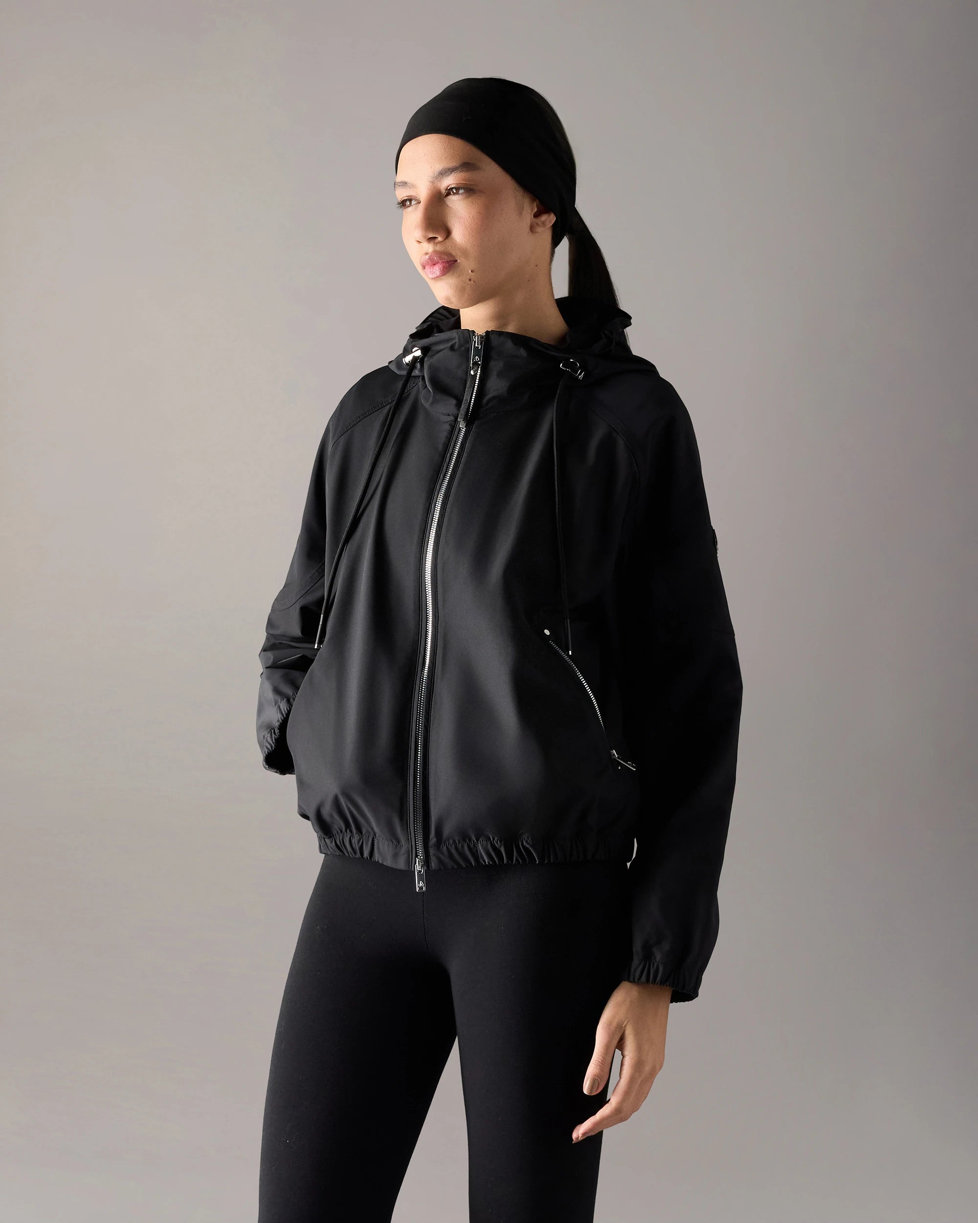 Women's Moose Knuckles Elevate Hooded Jacket Black