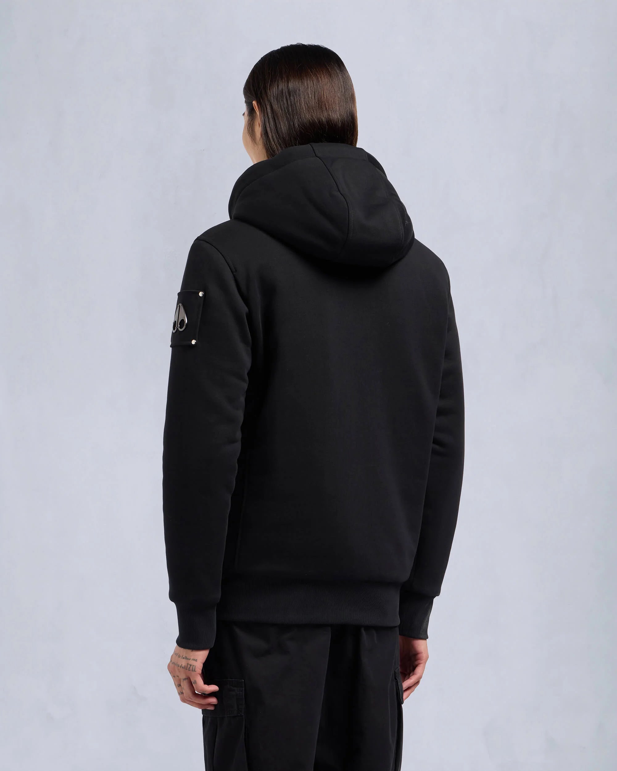 Unisex Moose Knuckles Classic Bunny Hoodie Black