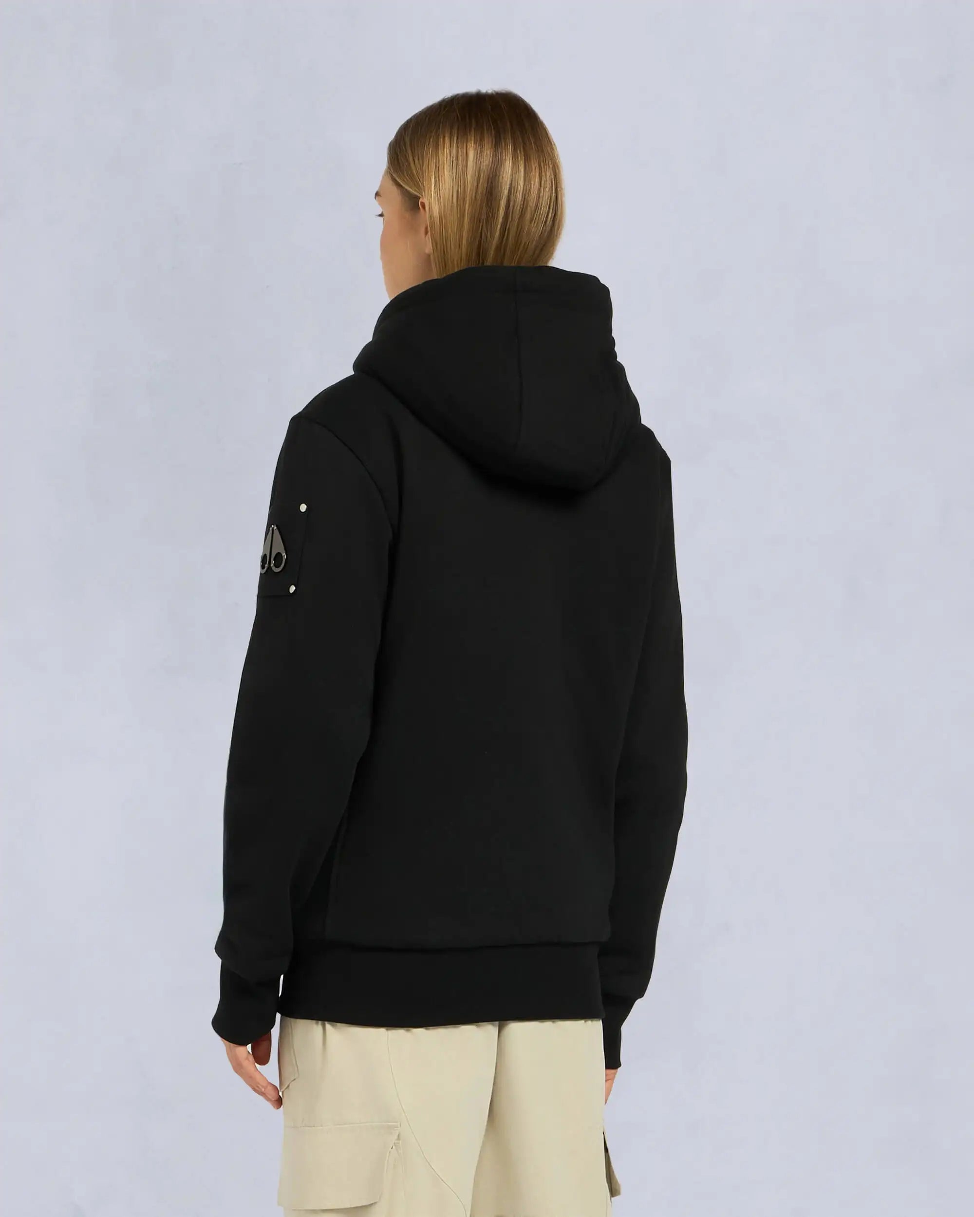 Unisex Moose Knuckles Classic Bunny Hoodie Black