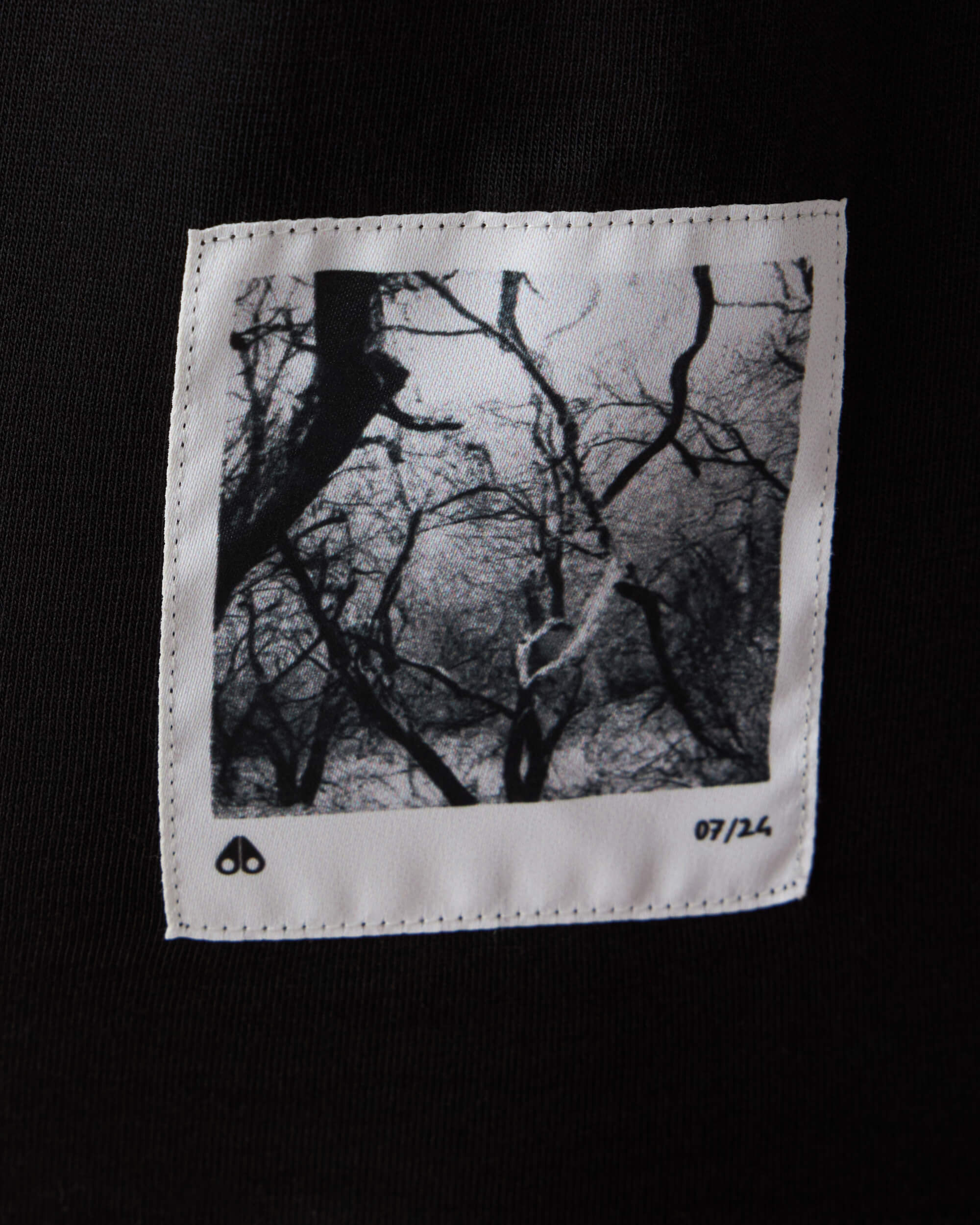 Men's Moose Knuckles Igneous Cotton Tee Black