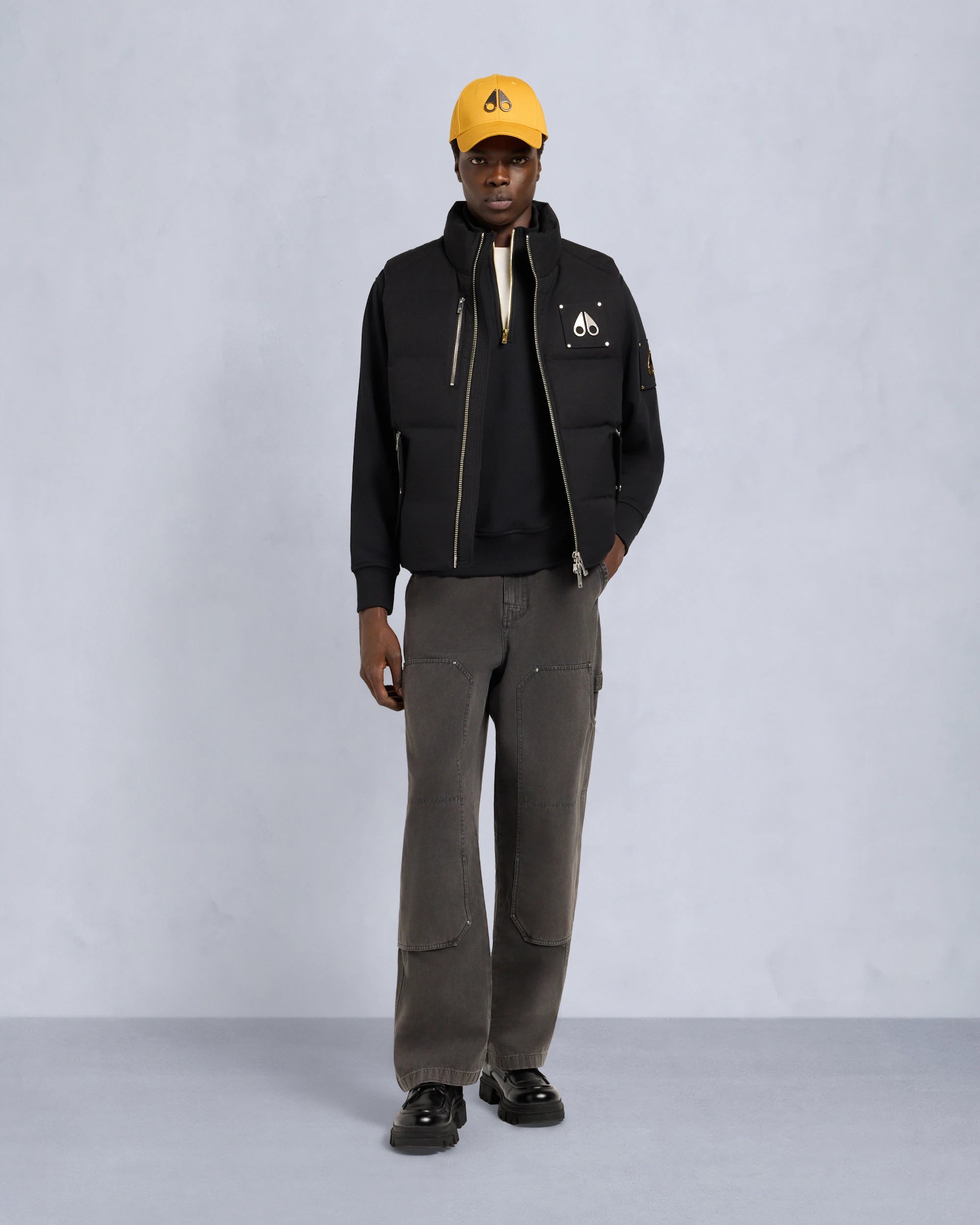 Men's Moose Knuckles Westmount Original Two-Tone Vest Black / Black