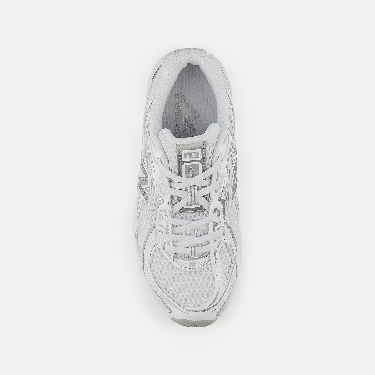 Little Kids New Balance 740 Bungee Lace Shoes White with Silver Metallic PZ740WM