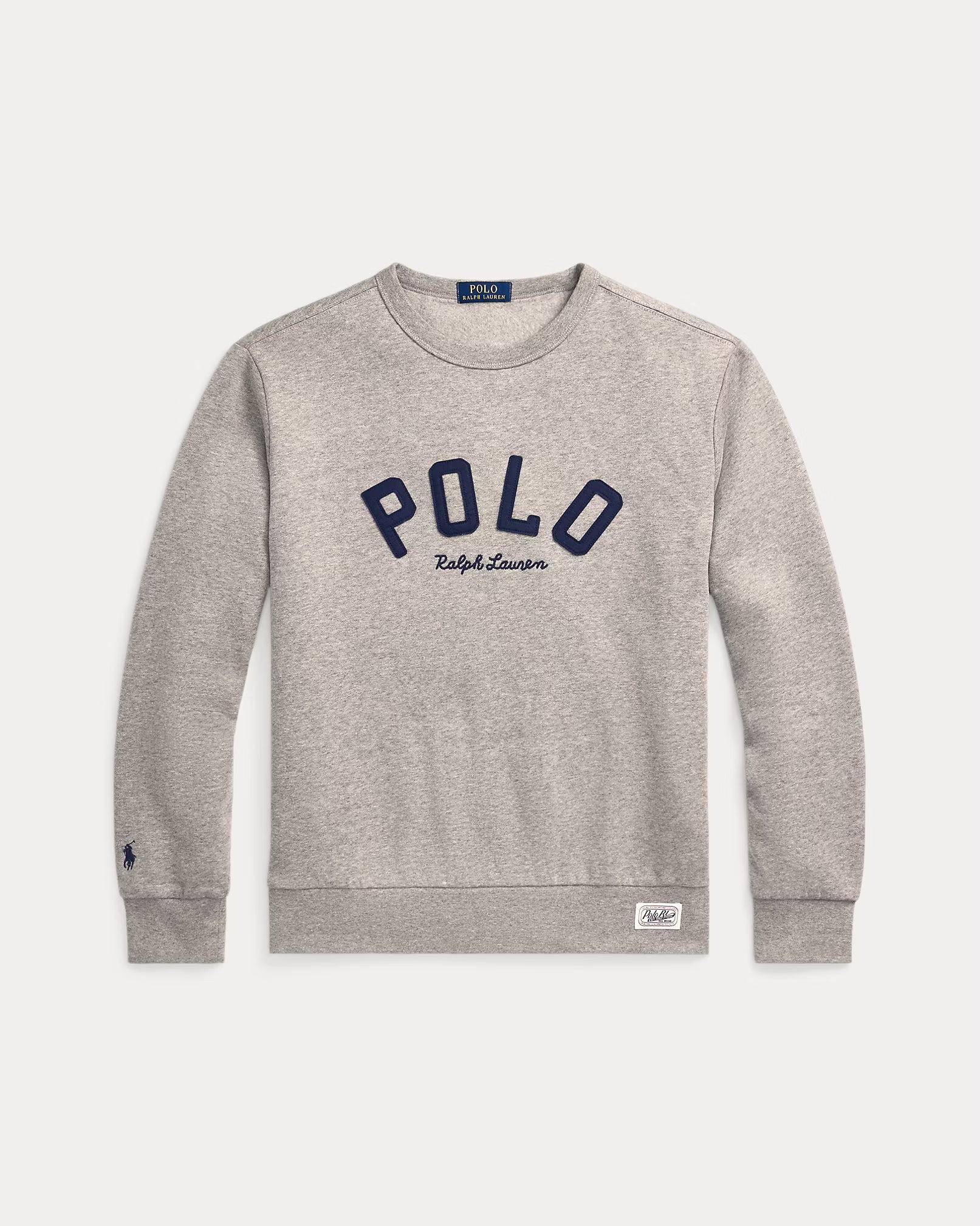 Men's Polo Ralph Lauren The RL Fleece Logo Sweatshirt Dark Vintage Heather