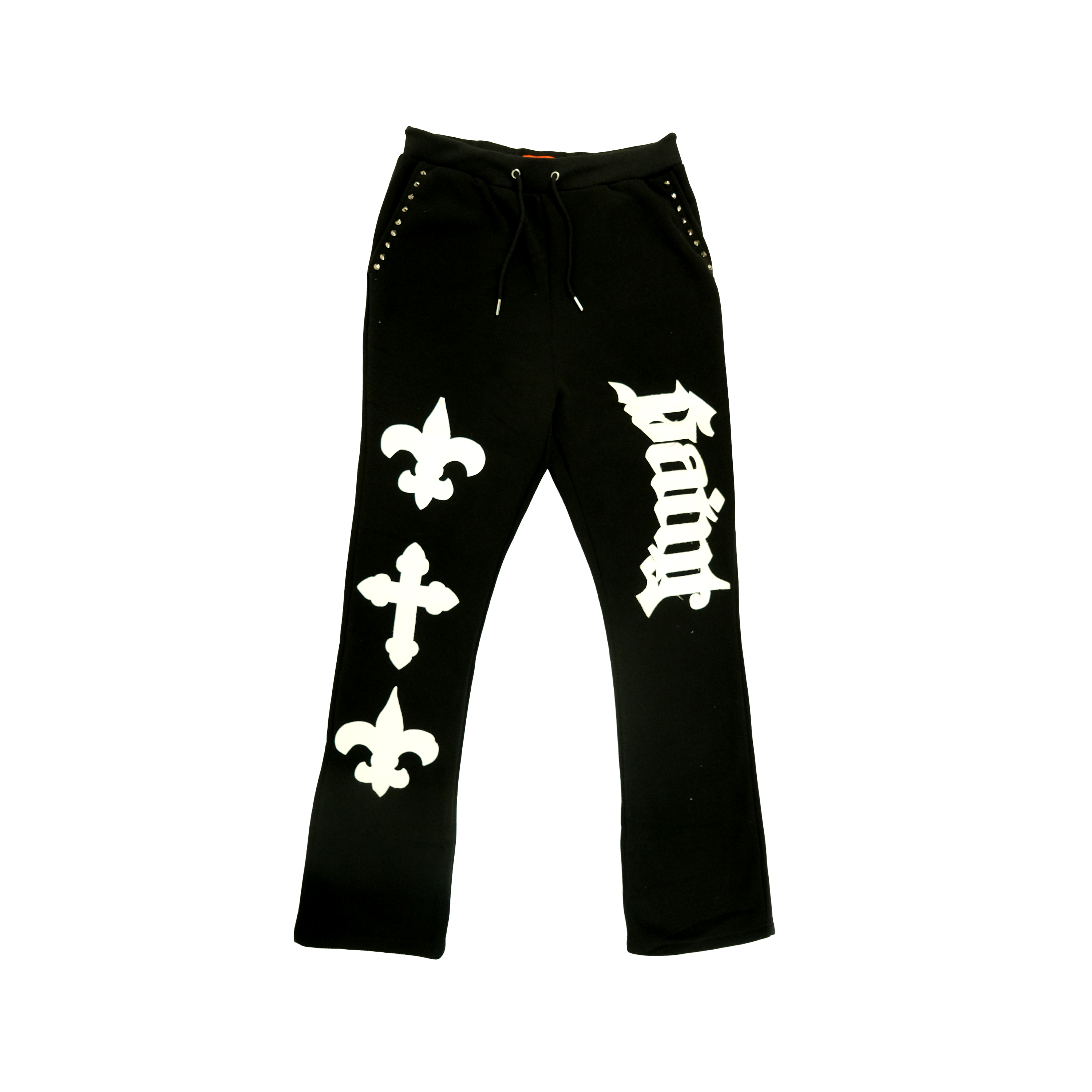 Men's TWO MILL TWENTY Saint Studded Joggers Black