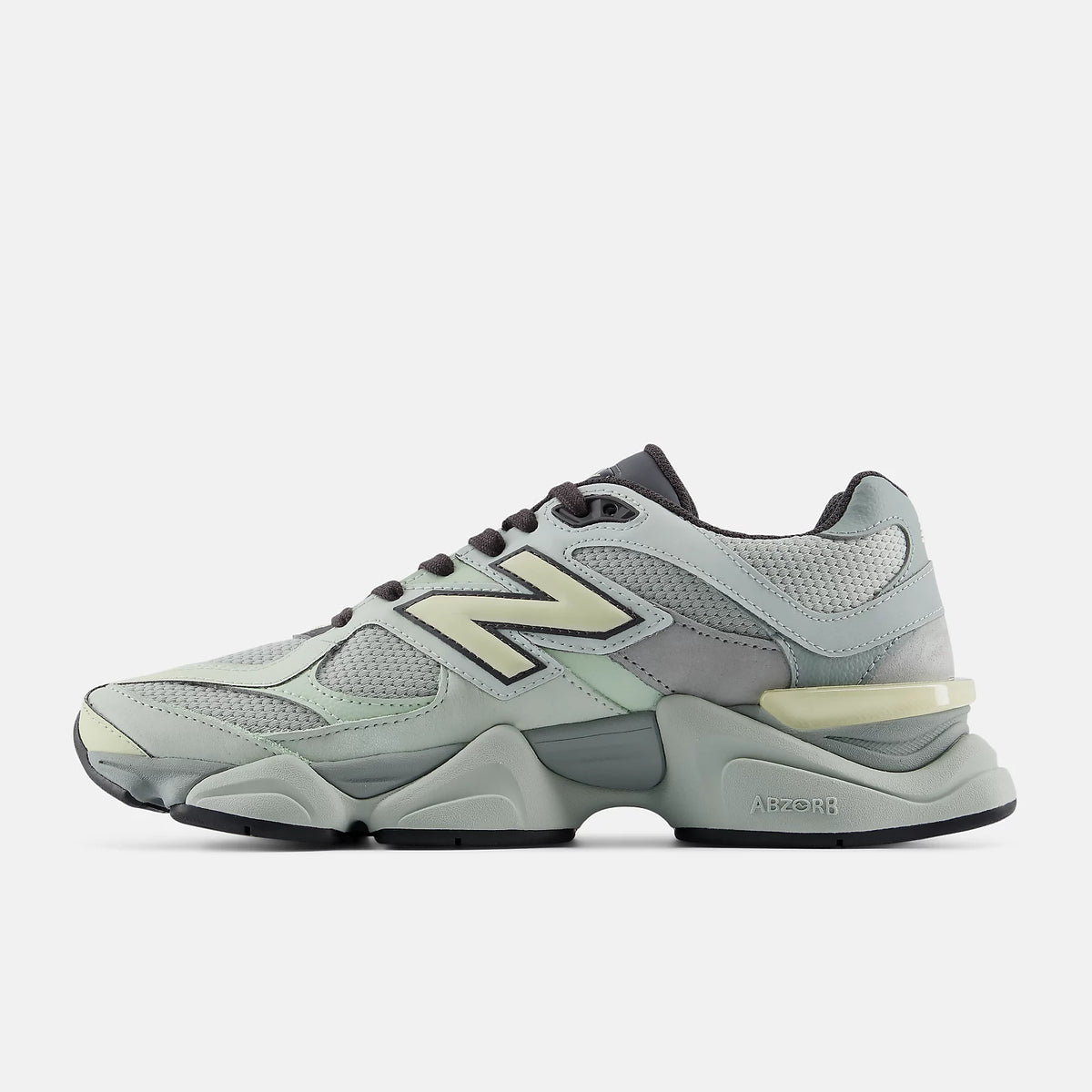 Men's New Balance 9060 Shoes Silver Moss With Morel