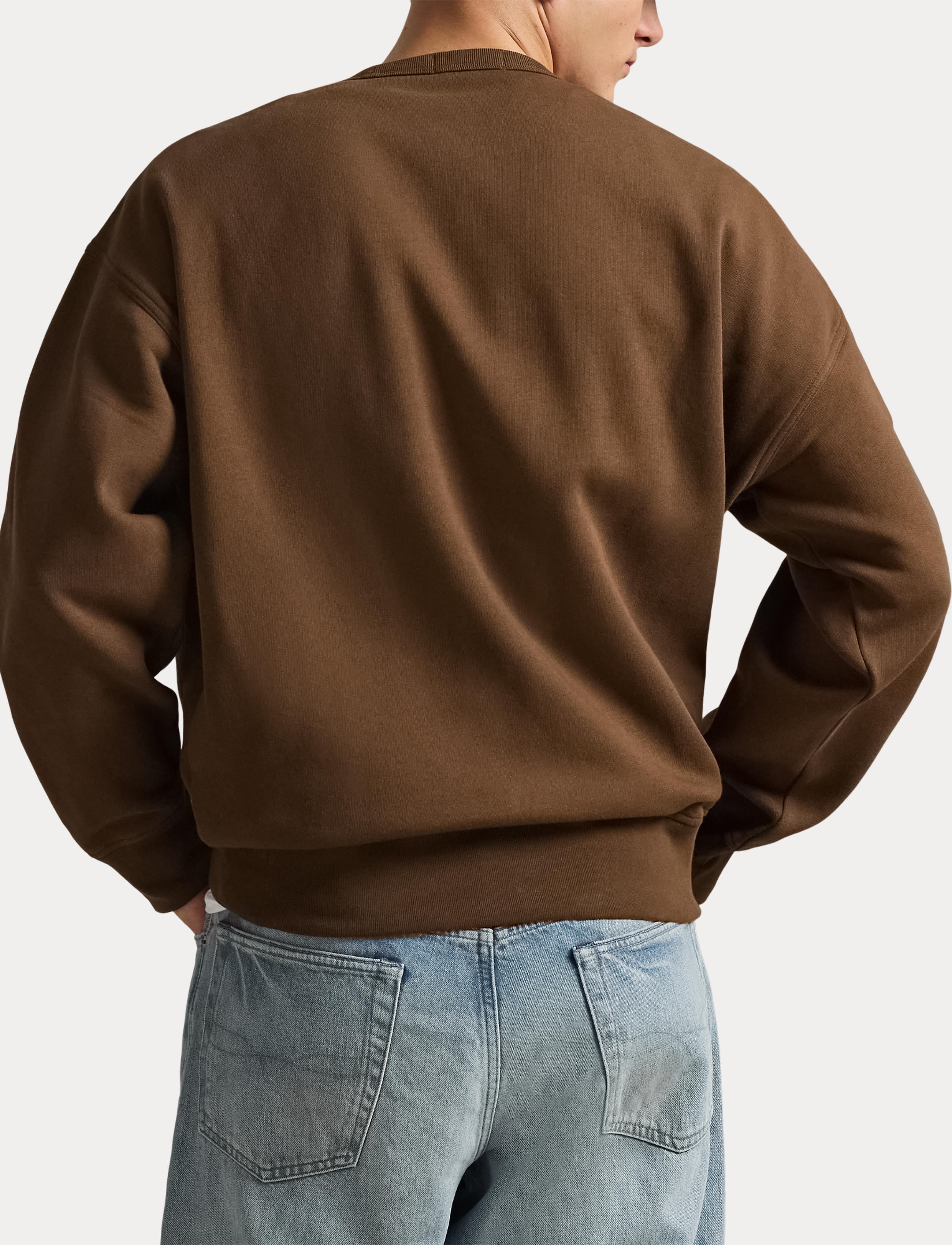 Men's Polo Ralph Lauren Relaxed Fit Fleece Graphic Sweatshirt Branch Brown