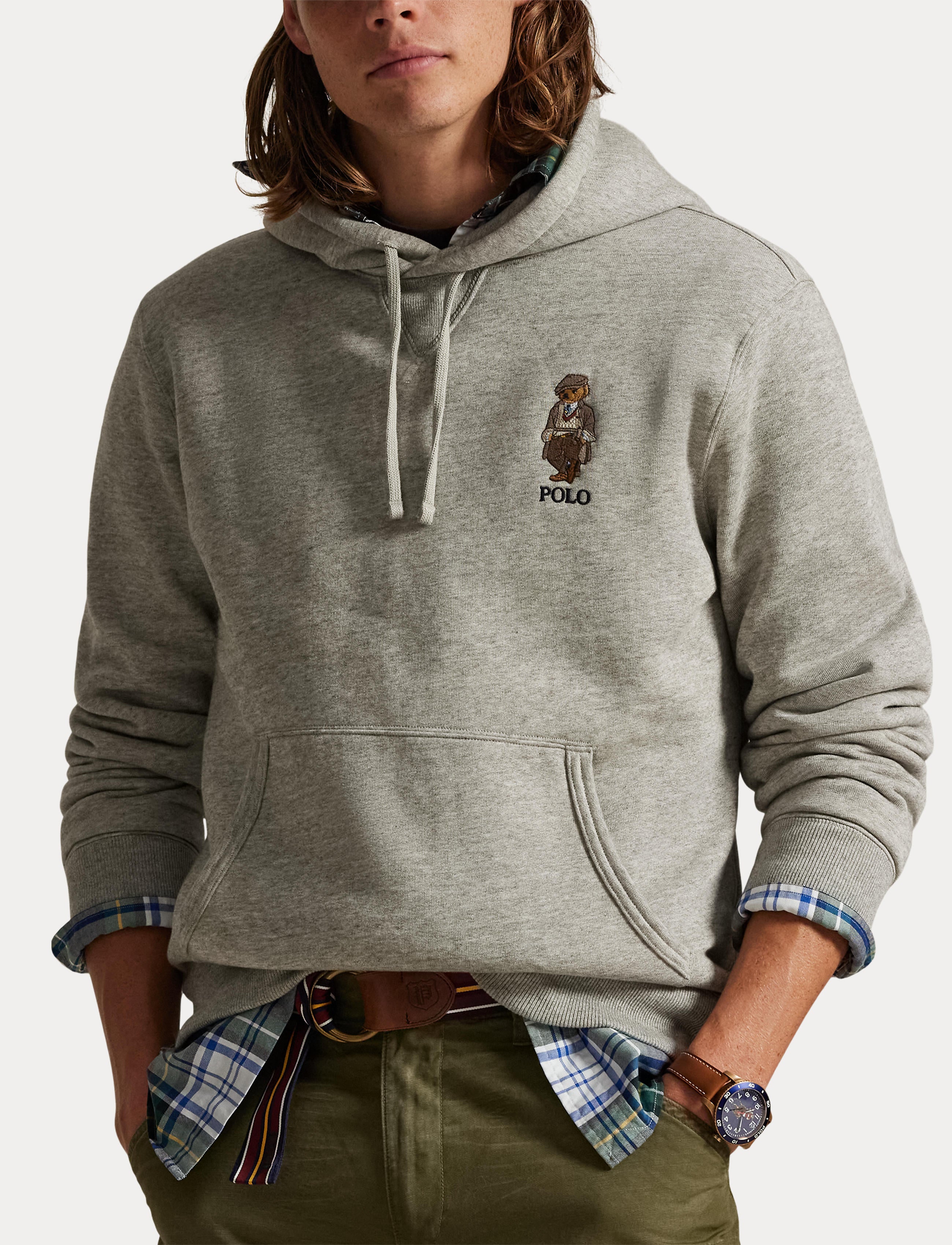 Men's Polo Ralph Lauren Polo Bear Fleece Hoodie Loft Heather