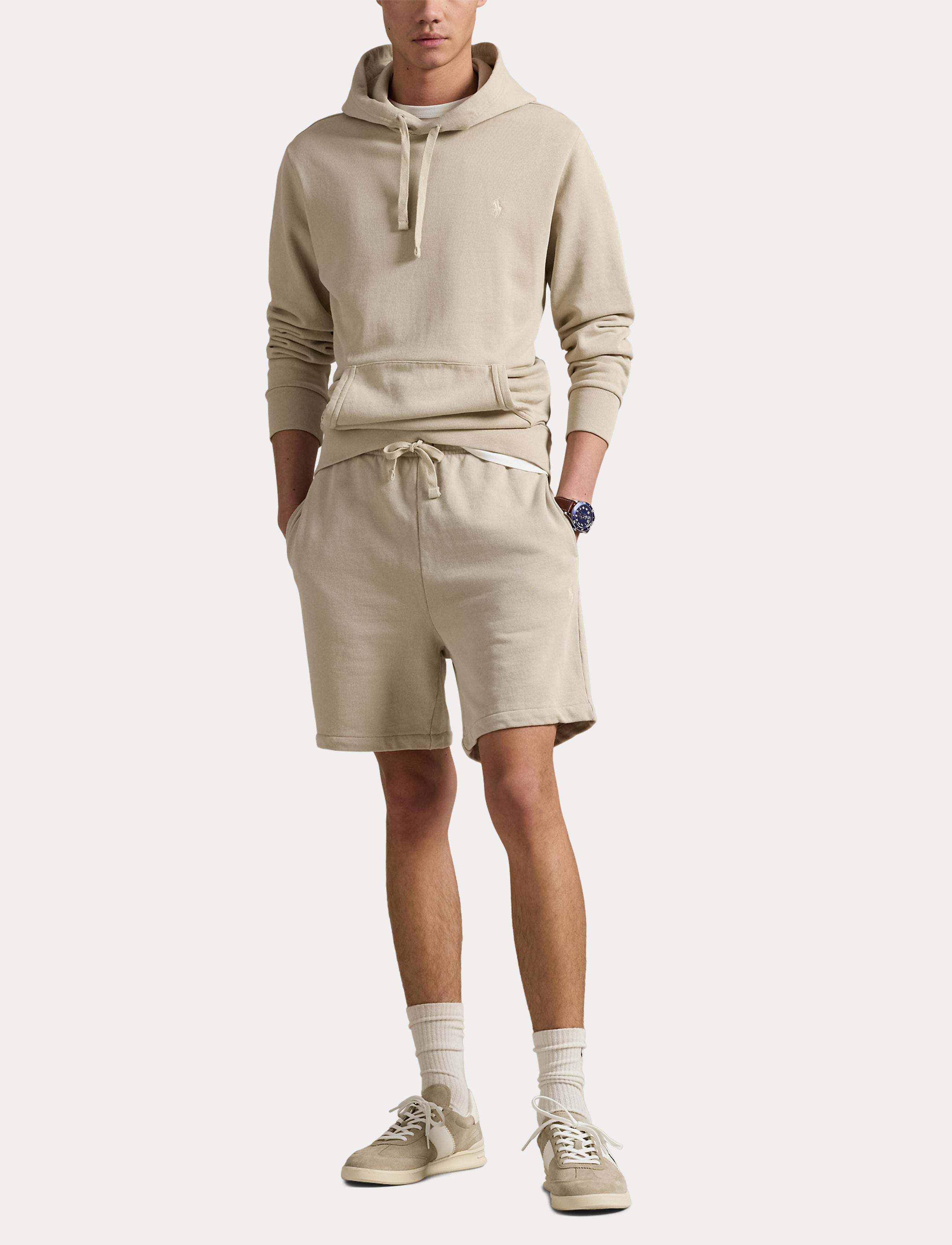 Men's Polo Ralph Lauren Loopback Fleece Hoodie Stoneware Grey