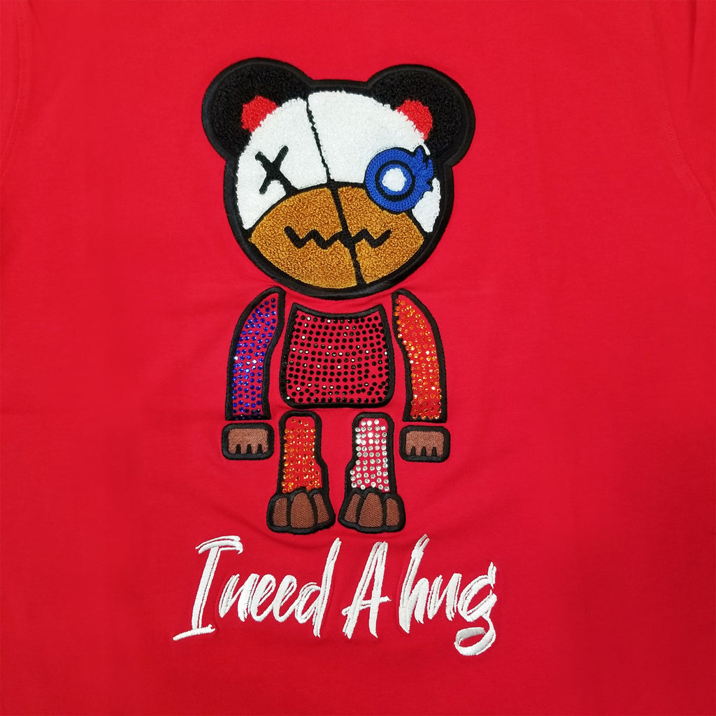 Men's Two Mill Twenty "I Need A Hug" T-Shirt Red