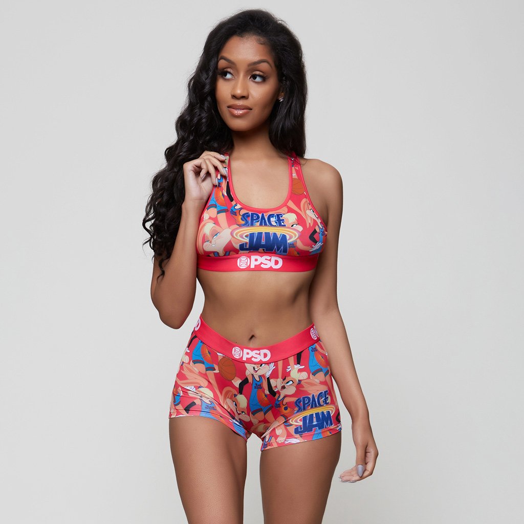Women's PSD Space Jam Lola Bunny Sports Bra