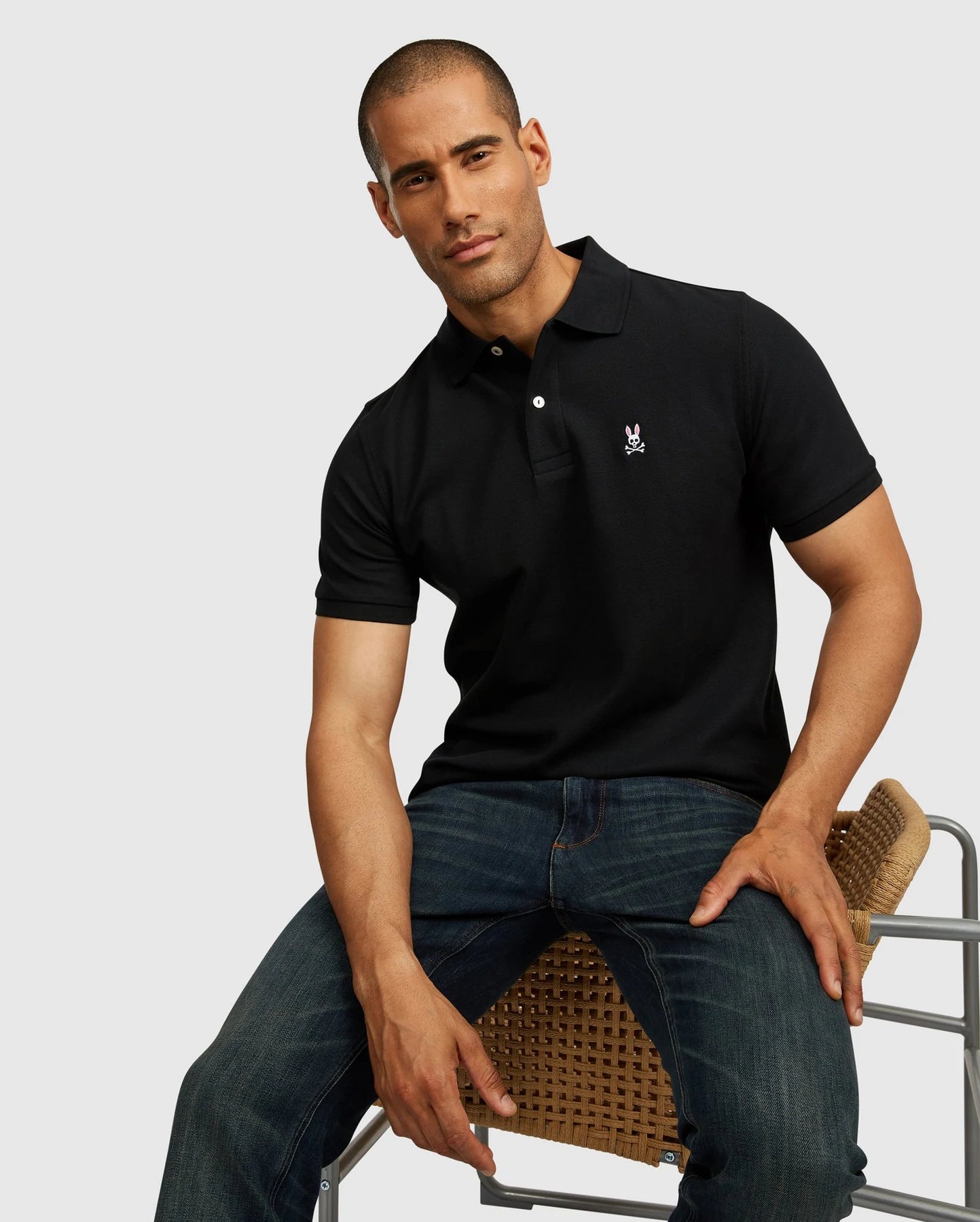 Men's Psycho Bunny Classic Polo Black