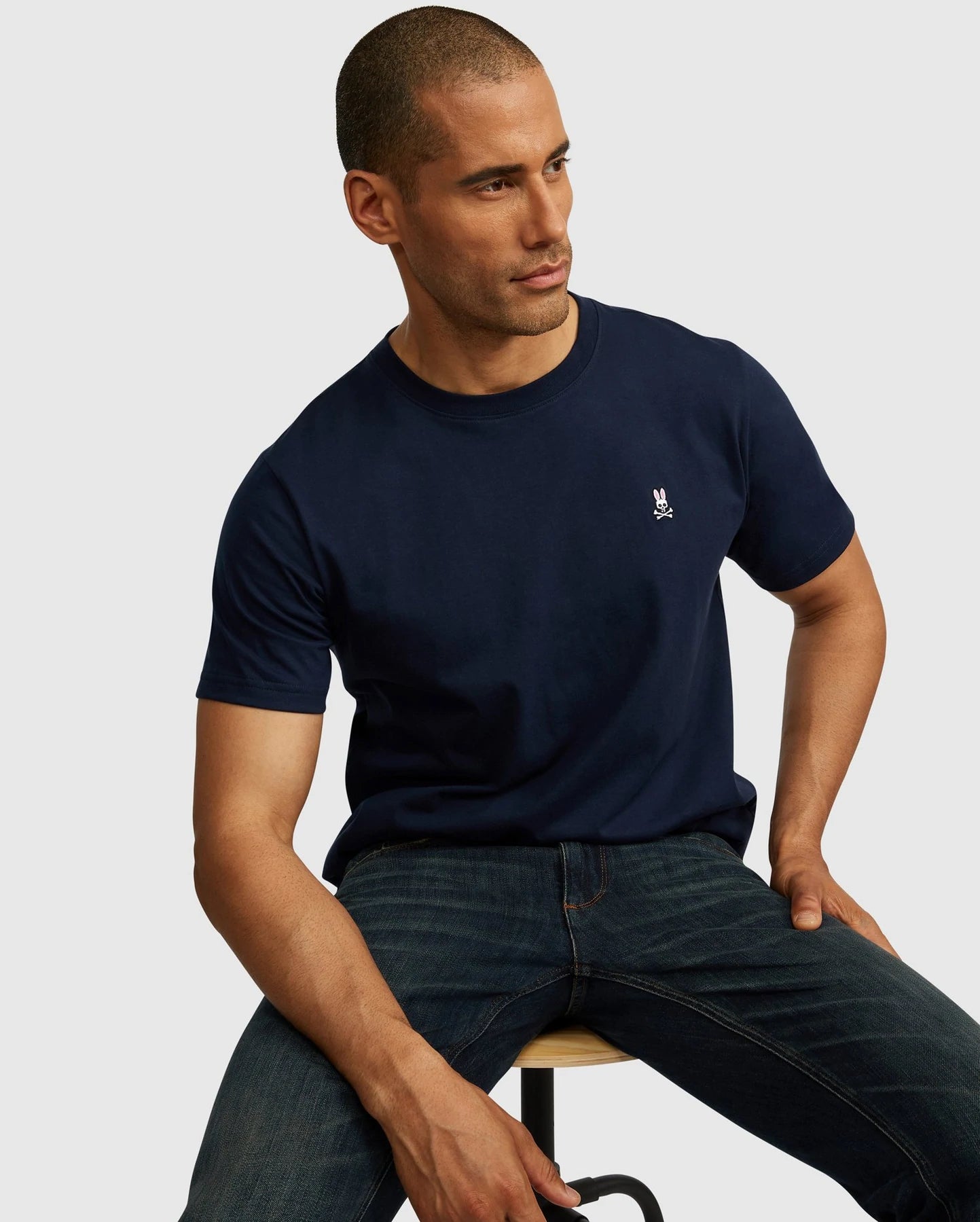 Men's Psycho Bunny Classic Crew Neck Tee Navy