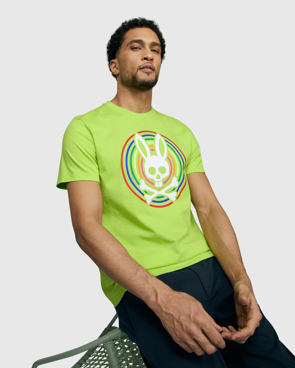 Men's Psycho Bunny Andrew Tee Acid Lime