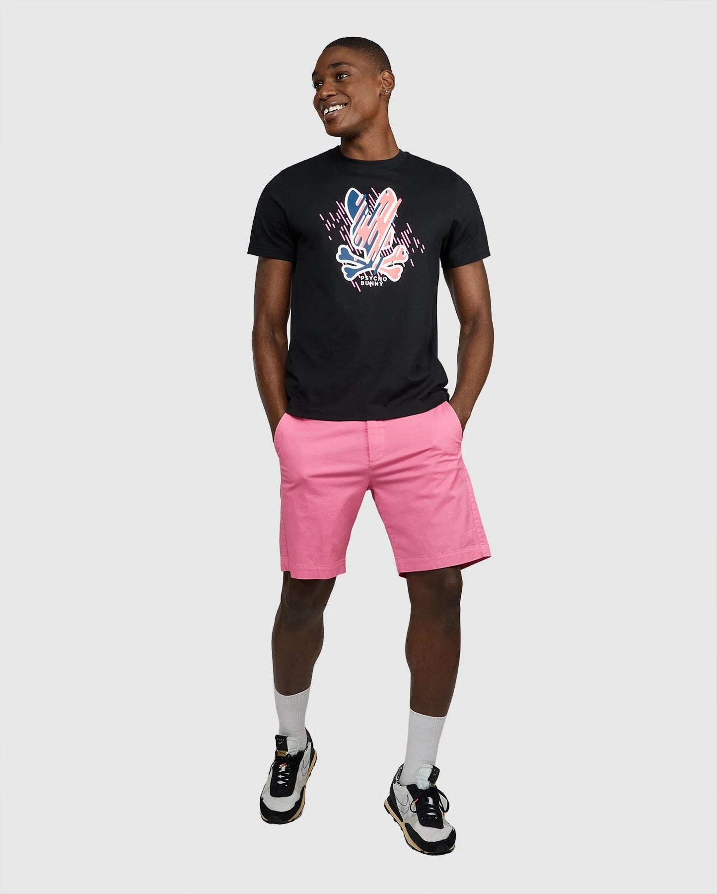 Men's Psycho Bunny Carson Tee Black