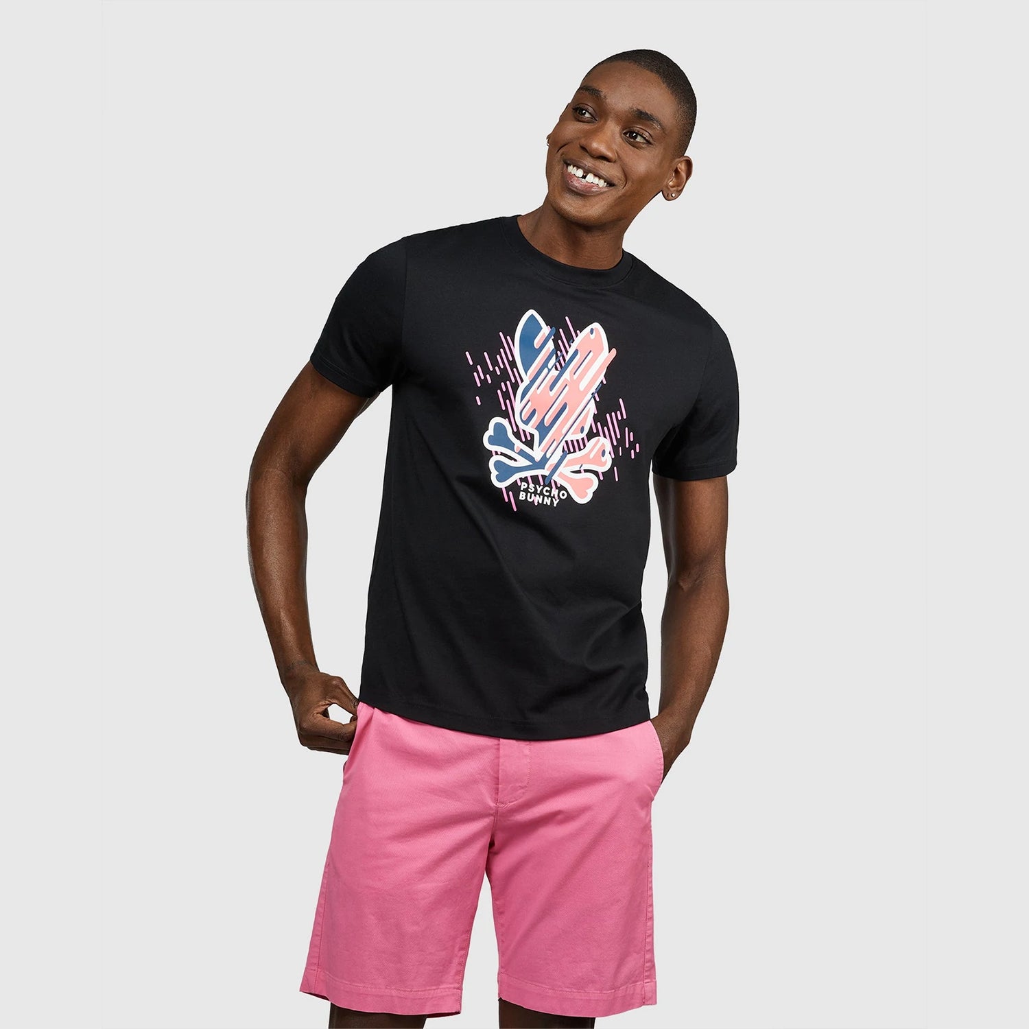 Men's Psycho Bunny Carson Tee Black