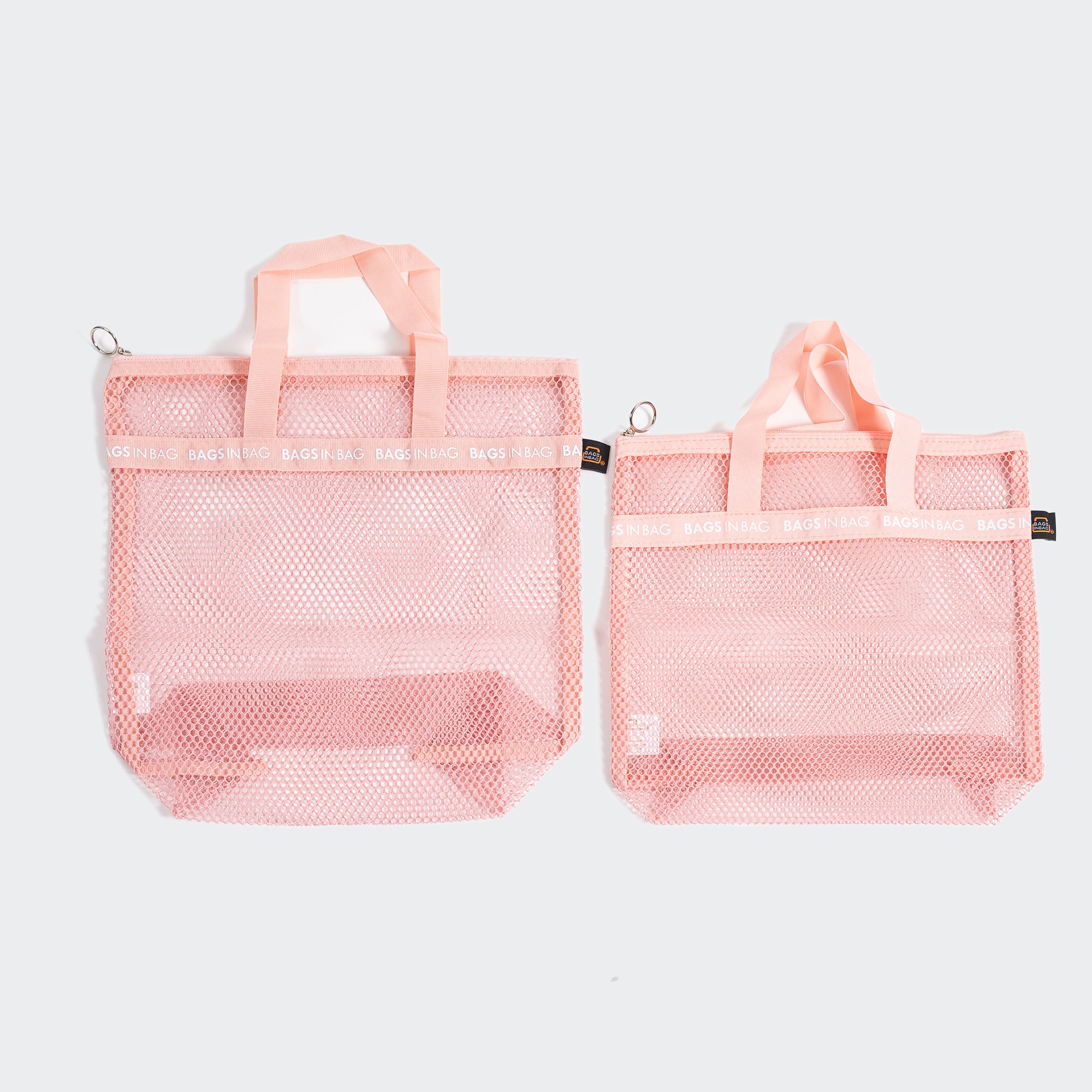 Bags in Bag Mesh Caddy Large Bag Pink