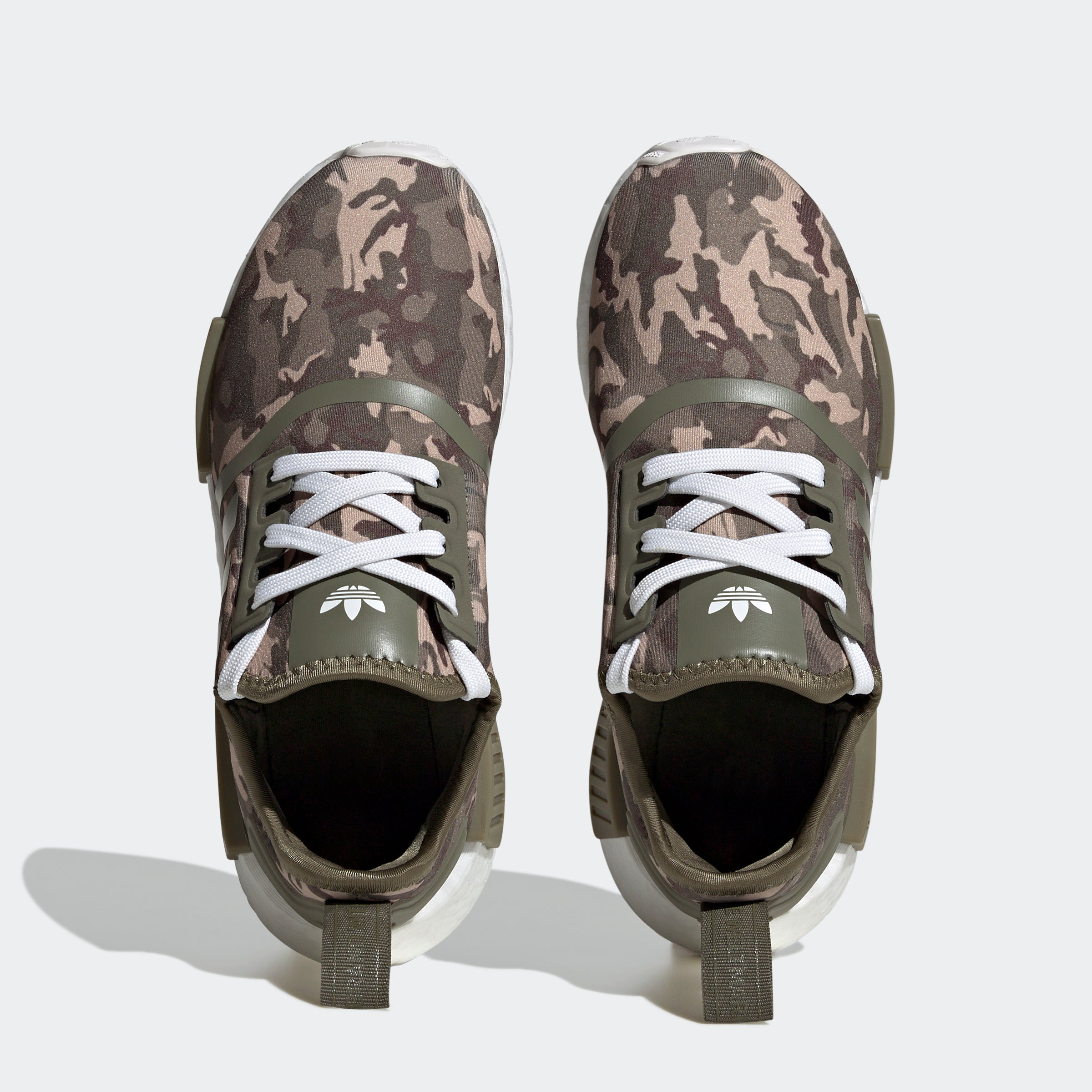 Big Kids adidas Originals NMD_R1 Shoes Olive Strata