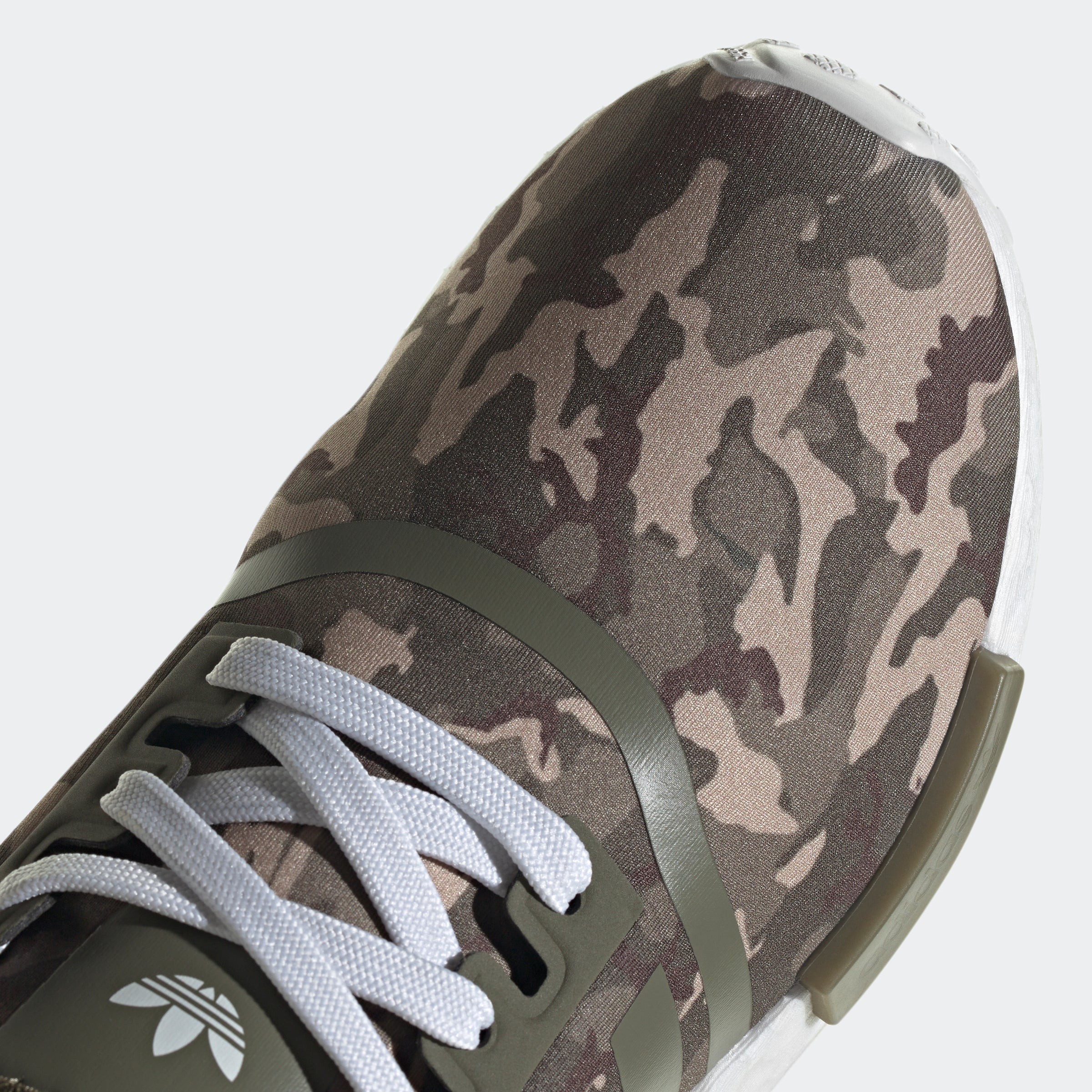 Big Kids adidas Originals NMD_R1 Shoes Olive Strata