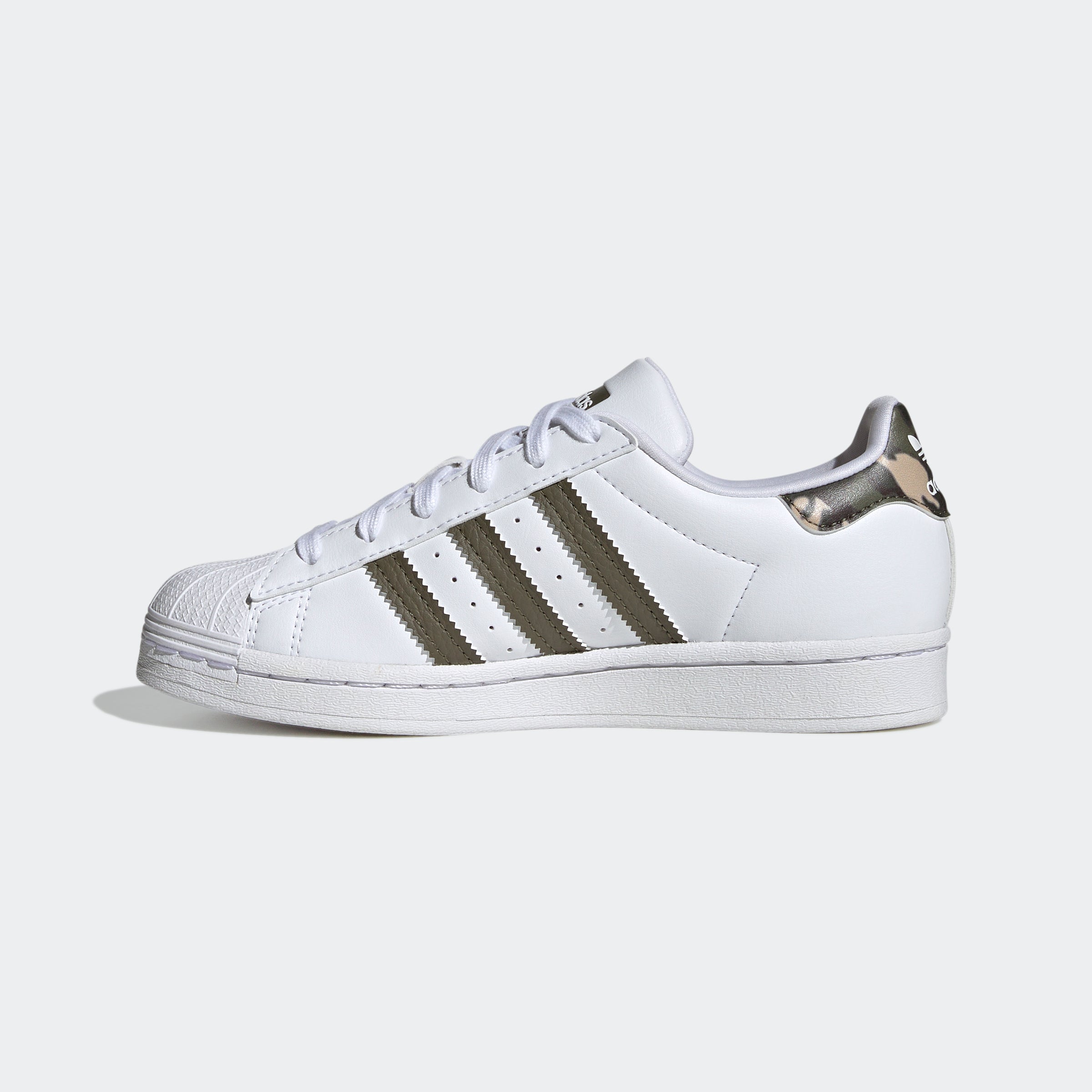 Big Kids adidas Originals Superstar Shoes White/Camo