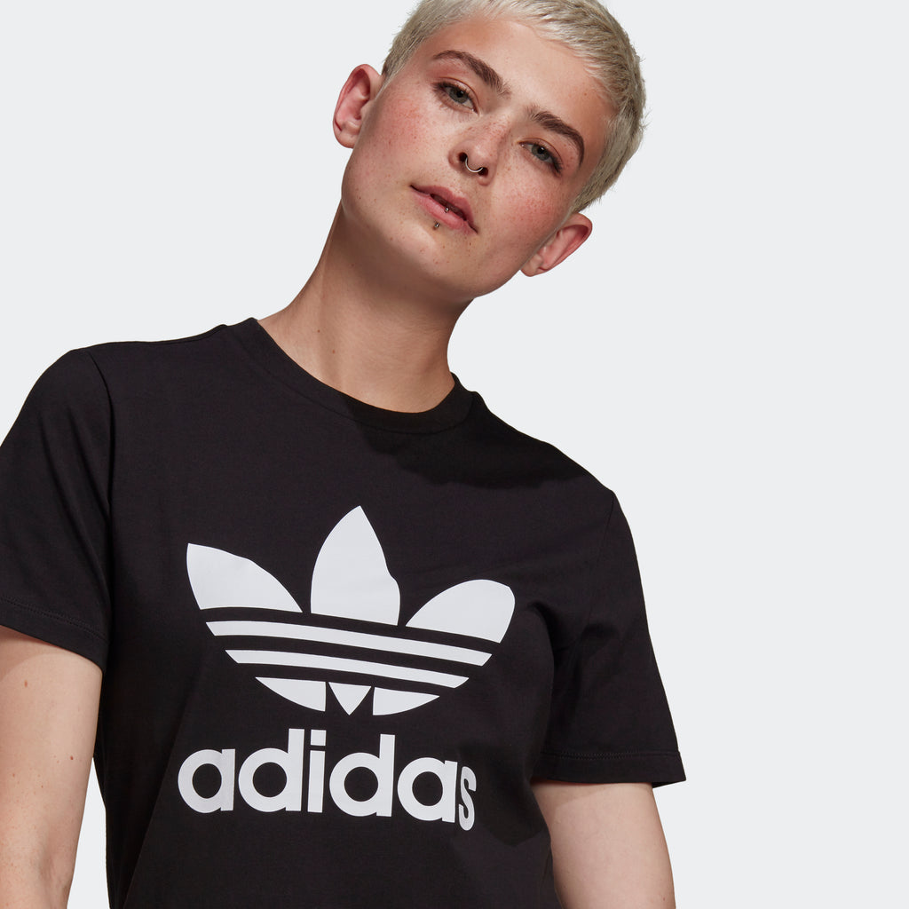 Women's adidas Originals Adicolor Classics Trefoil Tee Black