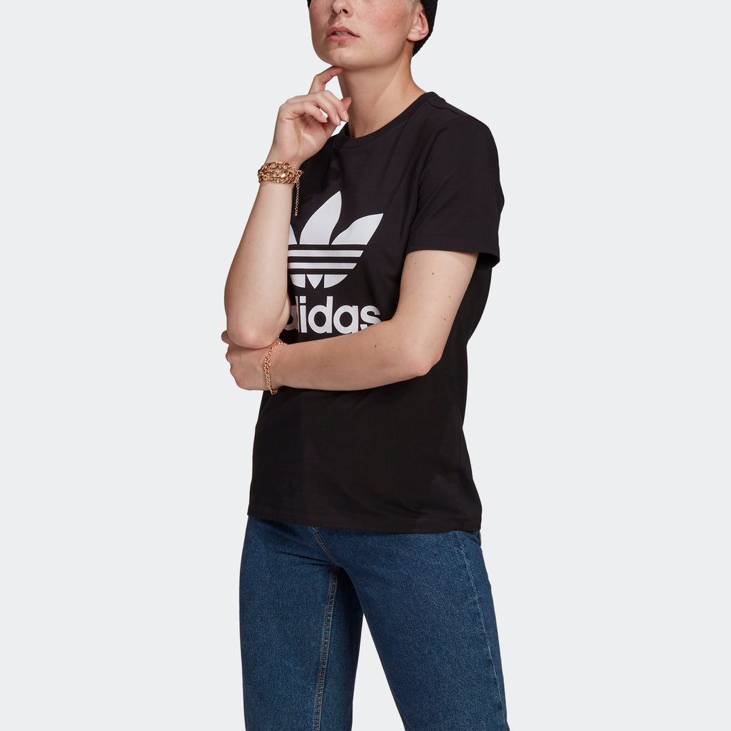 Women's adidas Originals Adicolor Classics Trefoil Tee Black